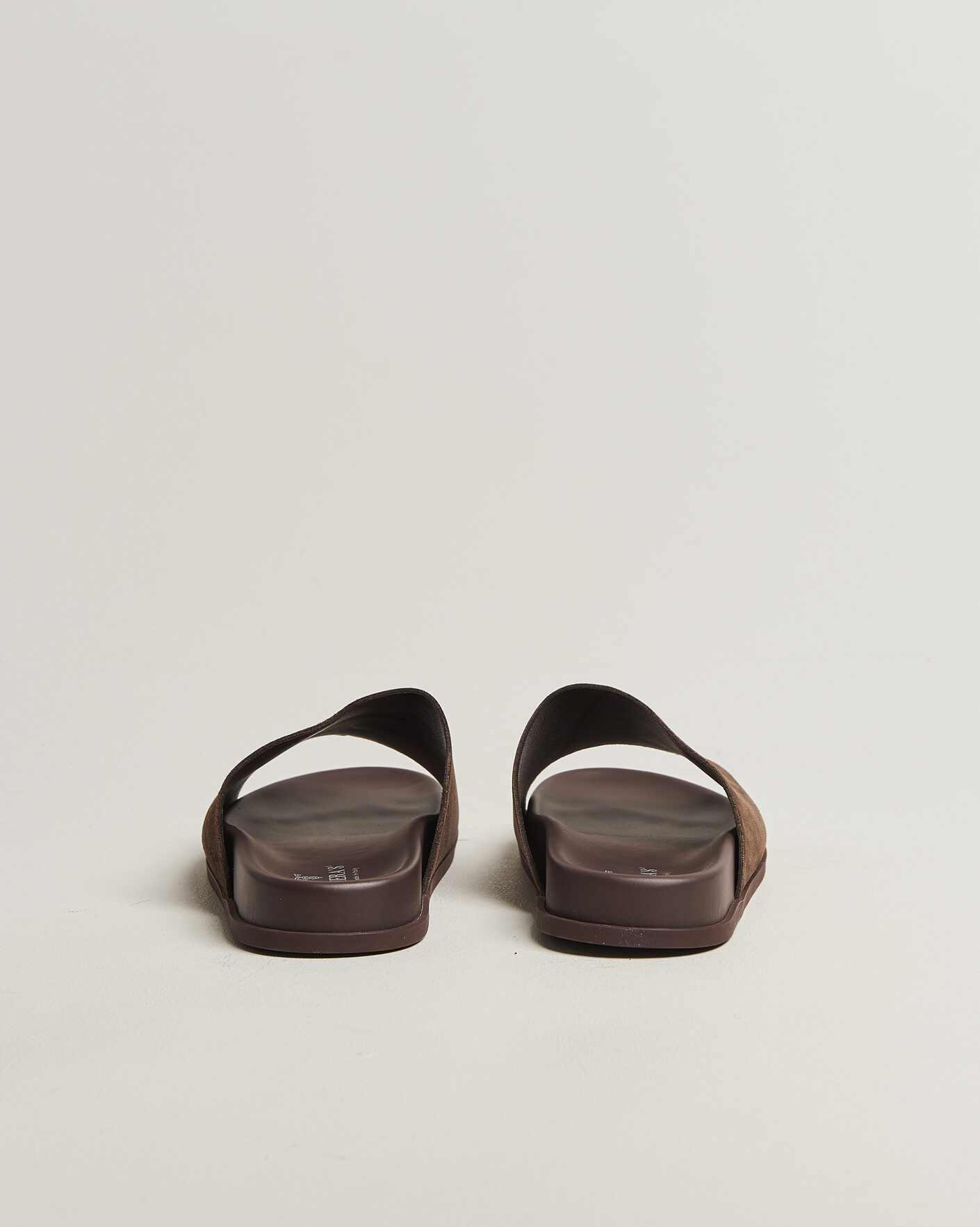 Uomini | Sandali & Diapositive | Thera's | Classic Slide Sandals Dark Brown Suede