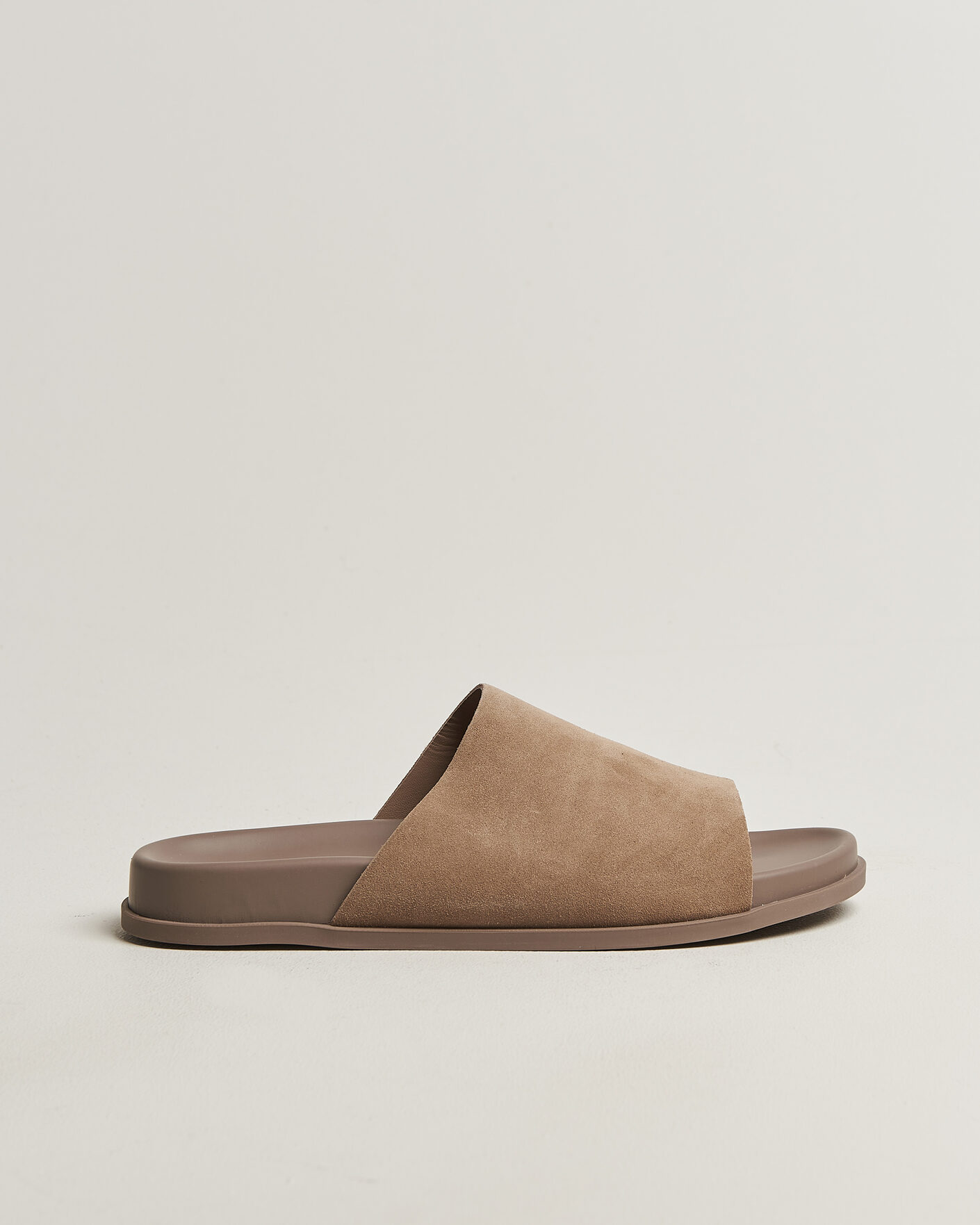 Uomini | Sandali & Diapositive | Thera's | Classic Slide Sandals Stone Suede