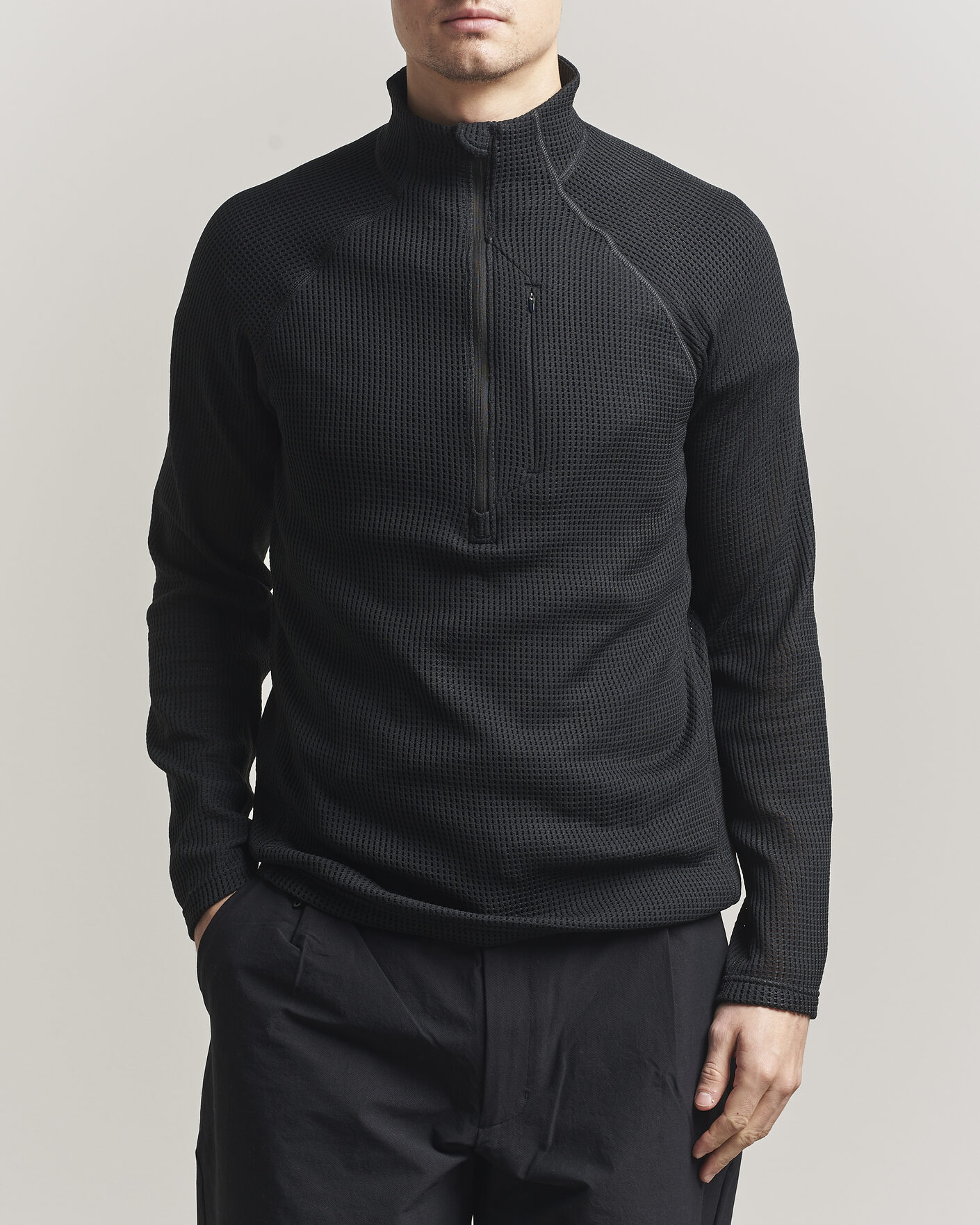 Uomini | Maglieria | Houdini | Pace Flow Half Zip True Black
