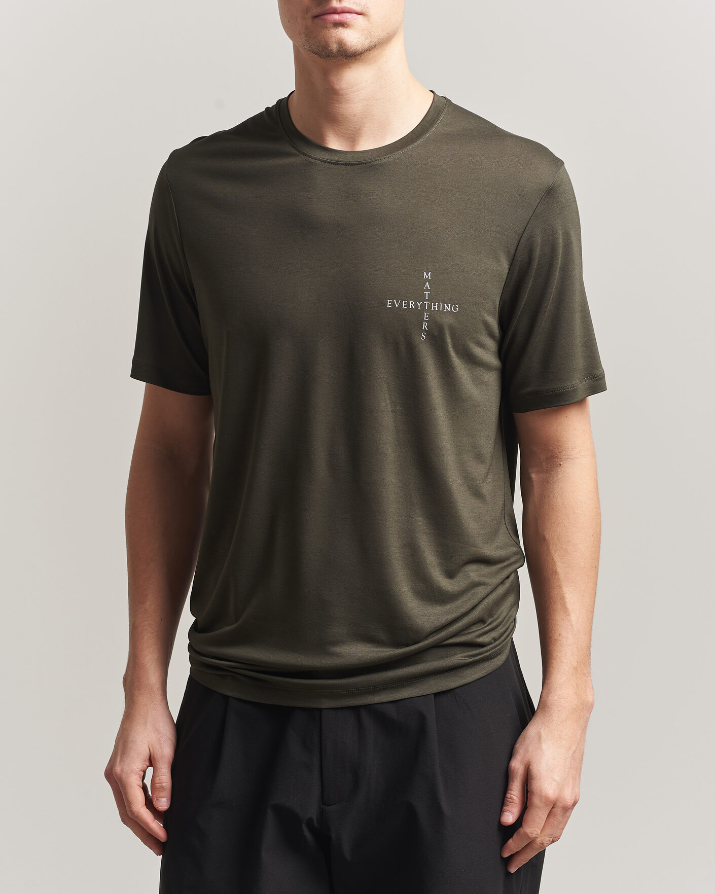 Uomini | T-shirt | Houdini | Tree Message T-Shirt Green Illusion