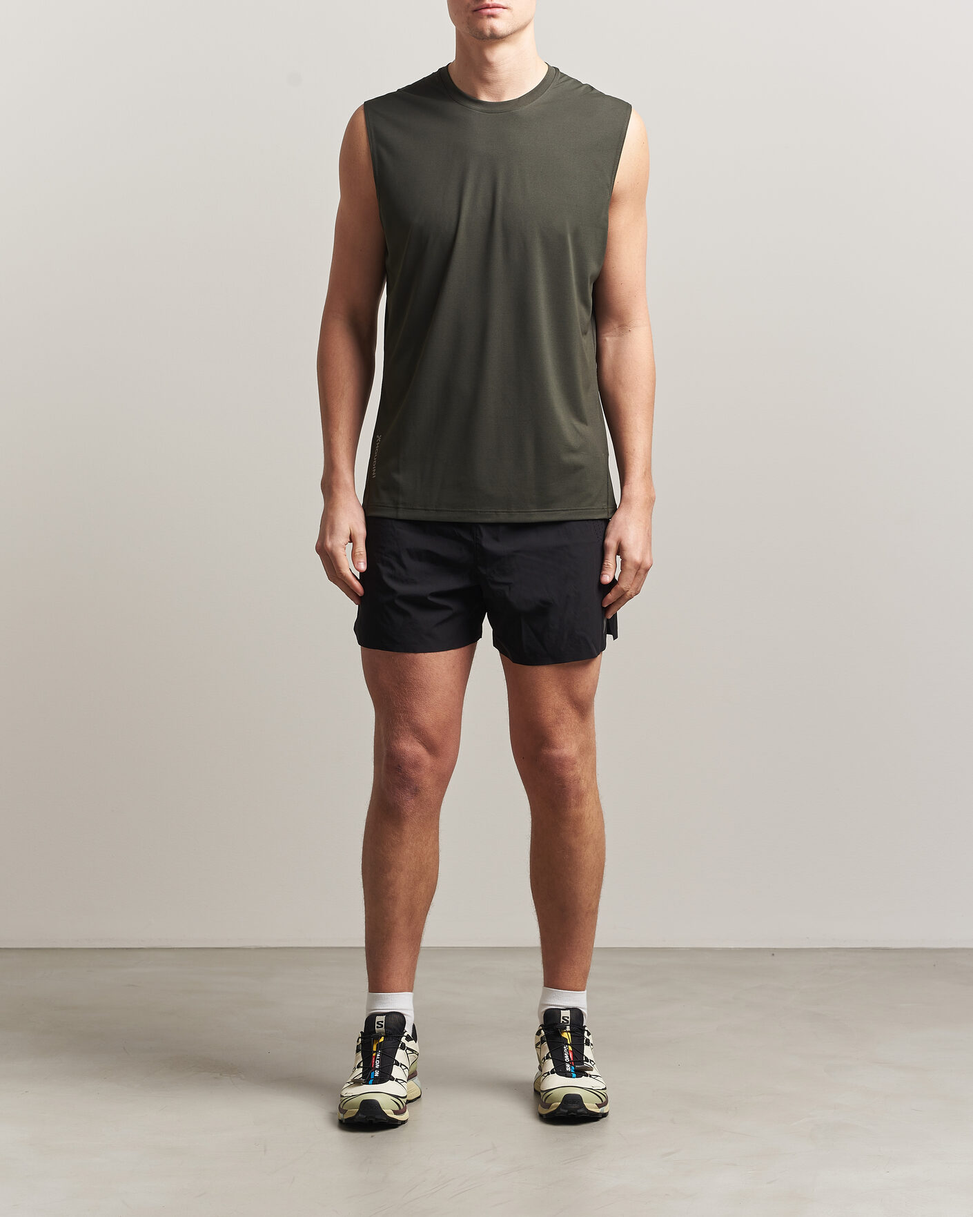 Uomini | T-shirt | Houdini | Pace Air Tank Green Illusion