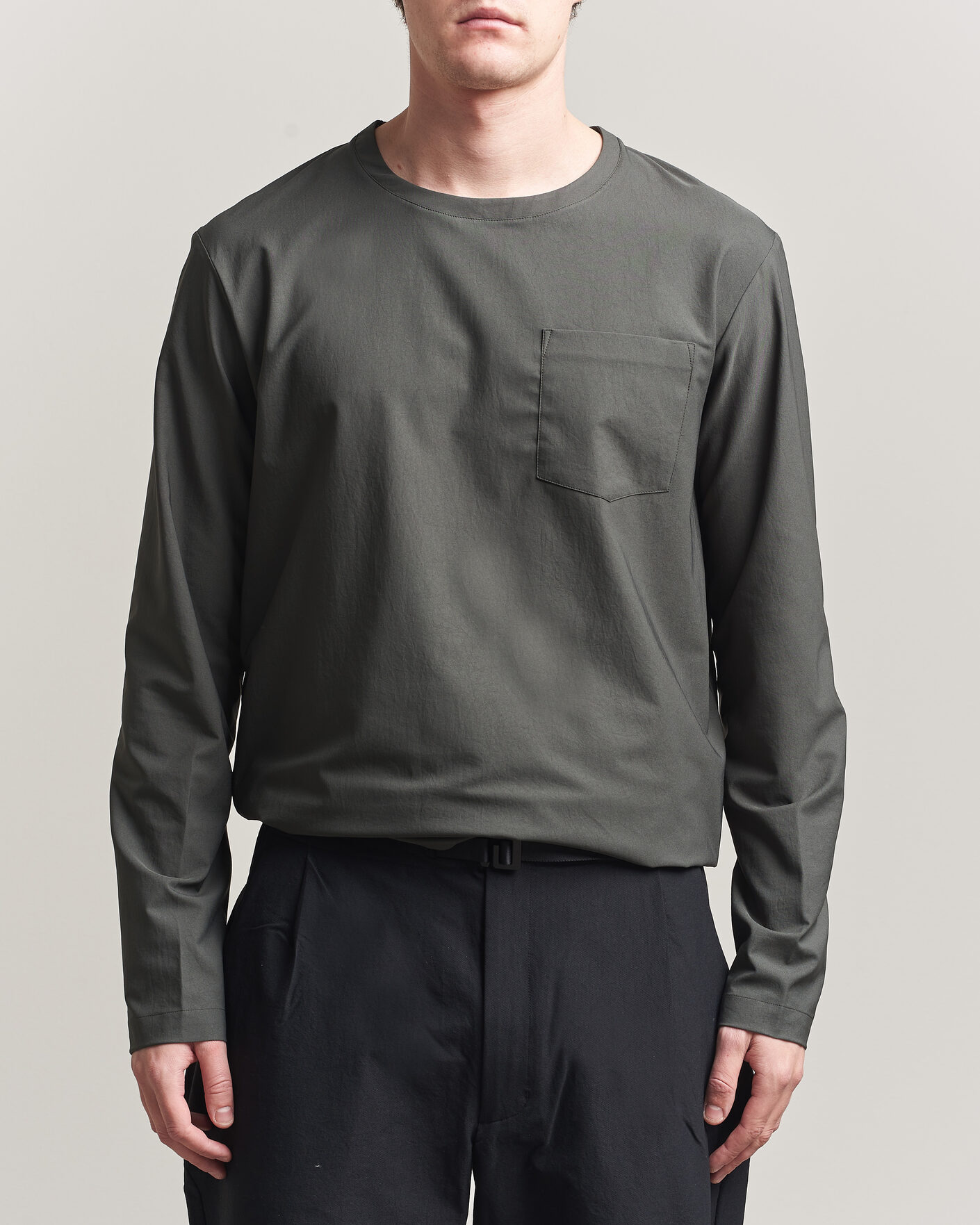 Uomini | T-shirt | Houdini | Cover Crew Green Illusion