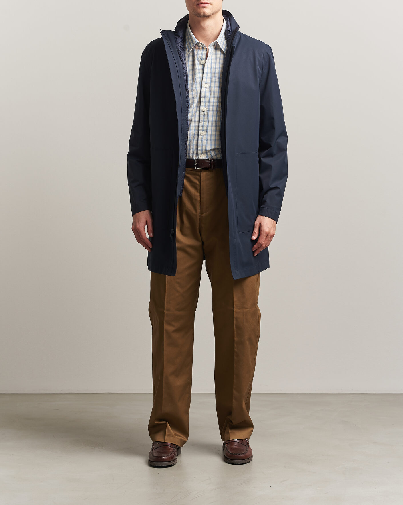 Uomini | Giacche | Woolrich | Two Layer 2 in 1 Carcoat Melton Blue