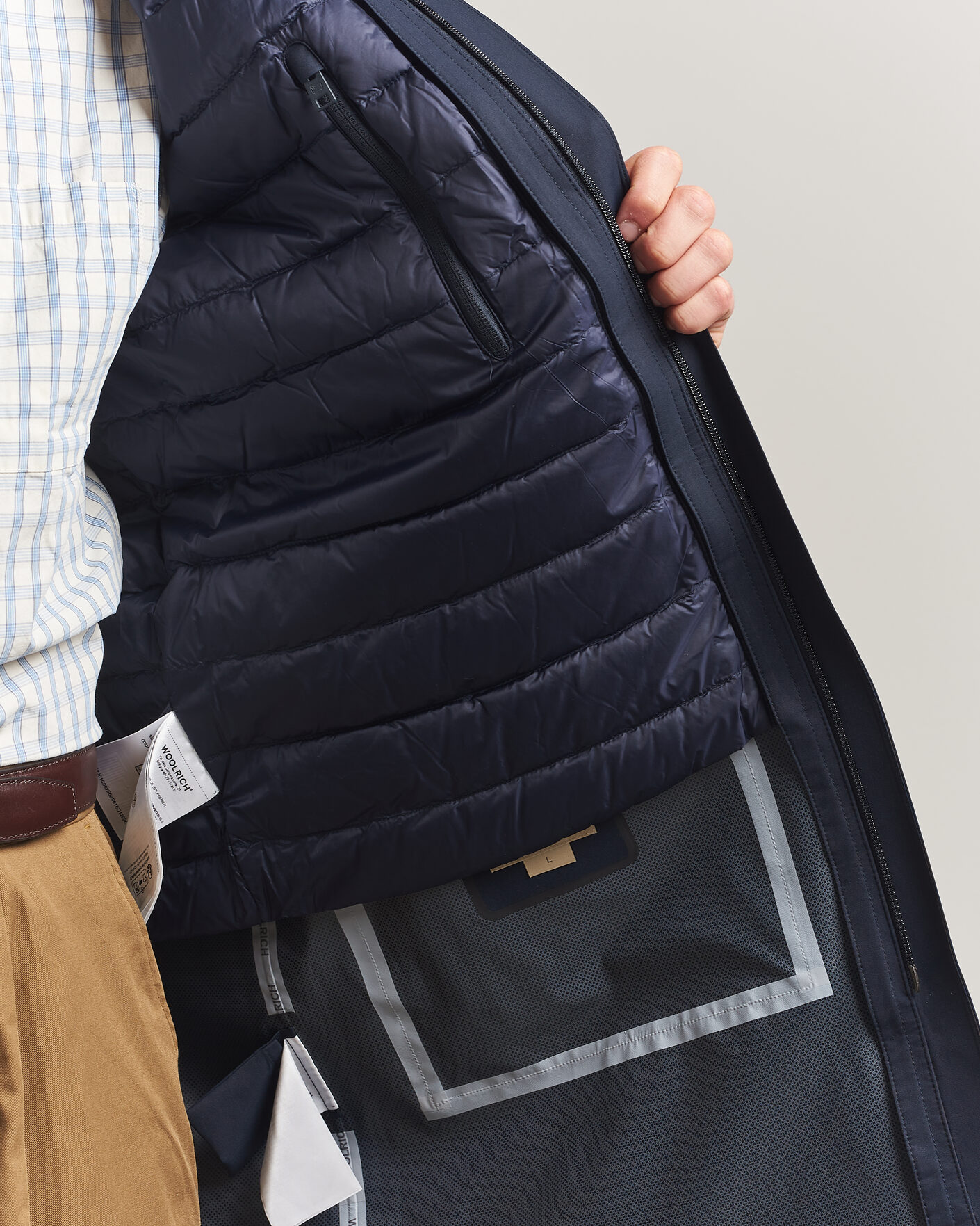 Uomini | Giacche | Woolrich | Two Layer 2 in 1 Carcoat Melton Blue