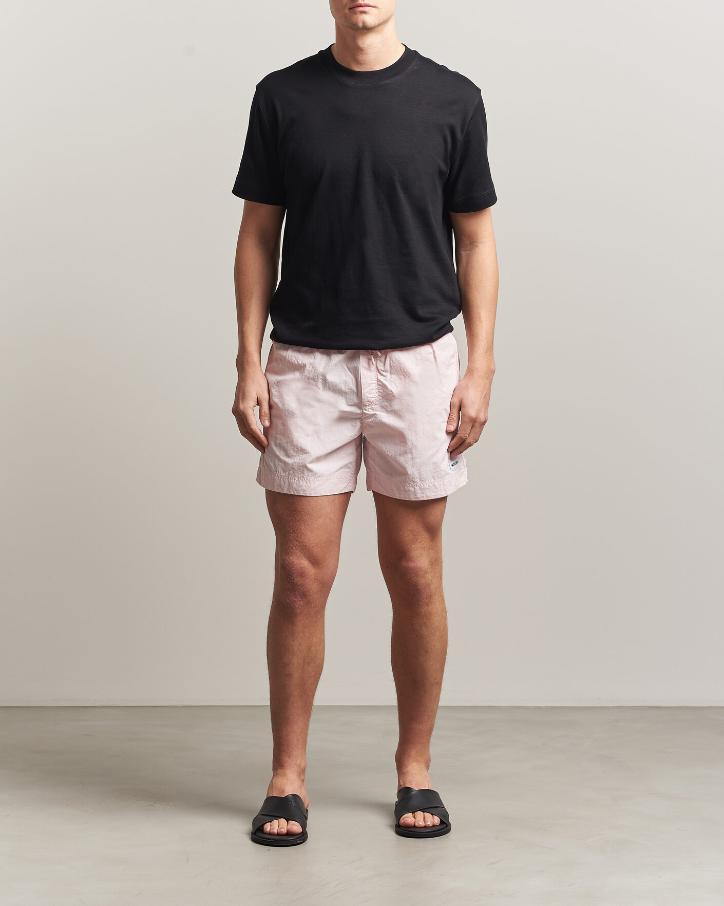 Uomini | Costumi da bagno | Woolrich | Solid Garment Dyed Swimshorts Pale Lilac