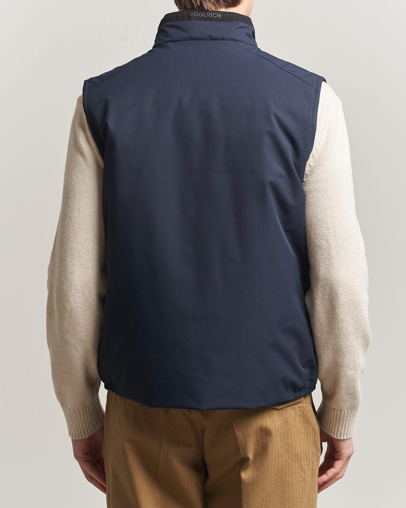 Uomini | Gilet | Woolrich | Two Layer Sailing Vest Melton Blue