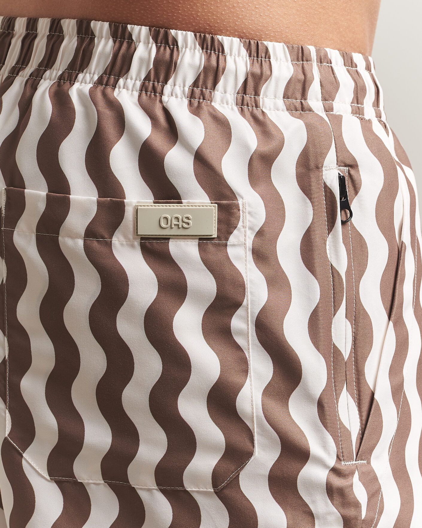 Uomini | Costumi da bagno | OAS | Printed Swimshorts Fine Waver