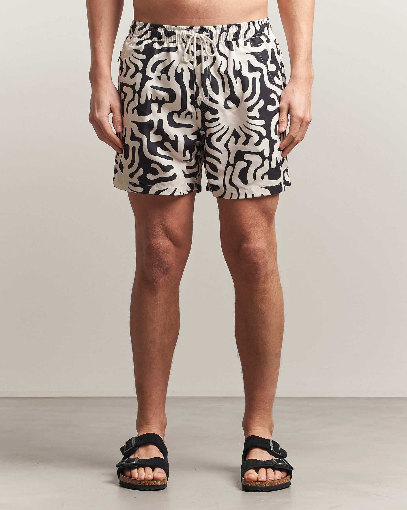 Uomini | Costumi da bagno | OAS | Printed Swimshorts Loefy