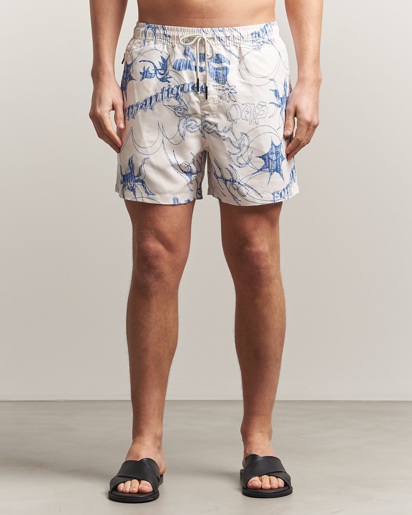 Uomini | Costumi da bagno | OAS | Printed Swimshorts Romantique