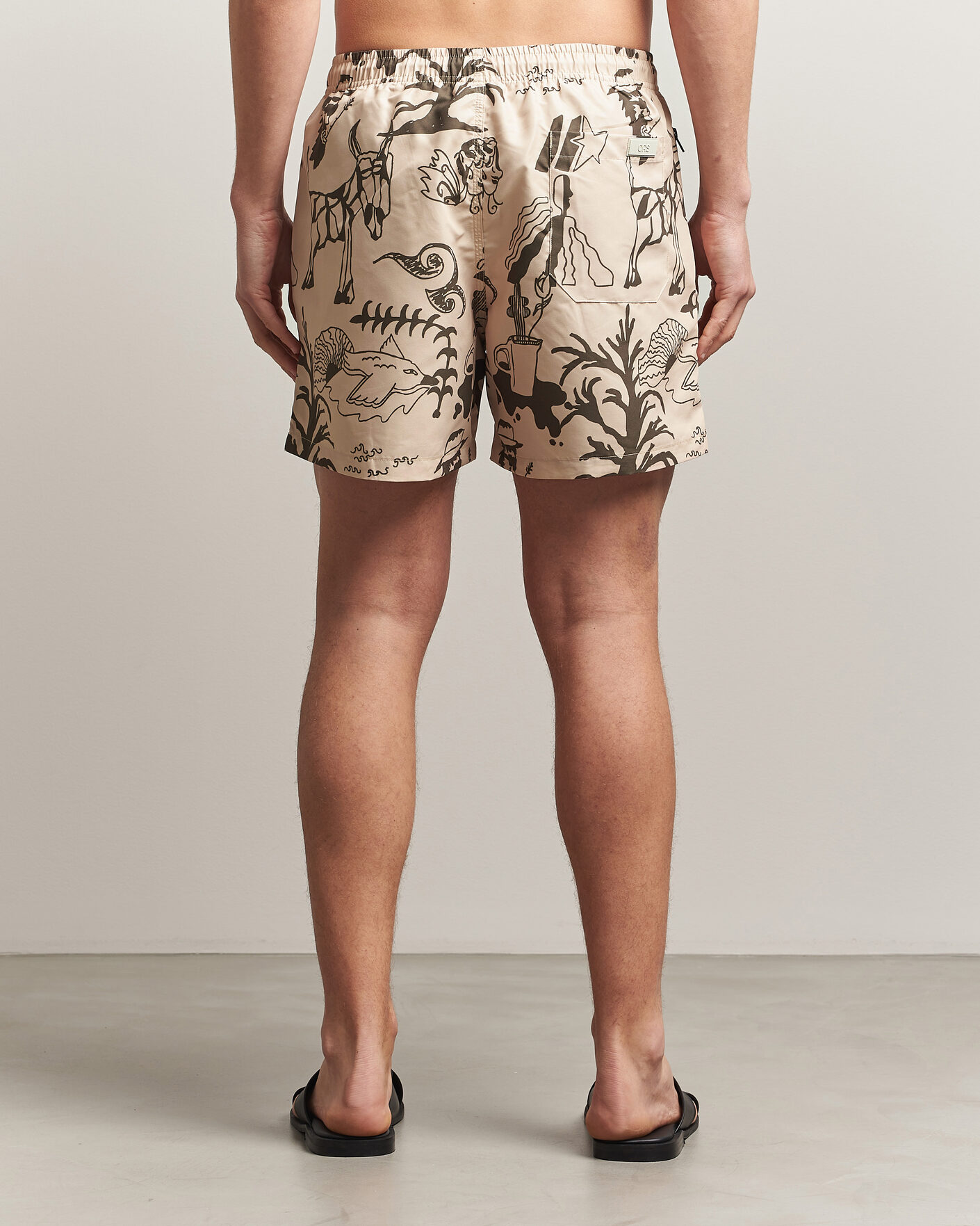 Uomini | Costumi da bagno | OAS | Printed Swimshorts Poplan