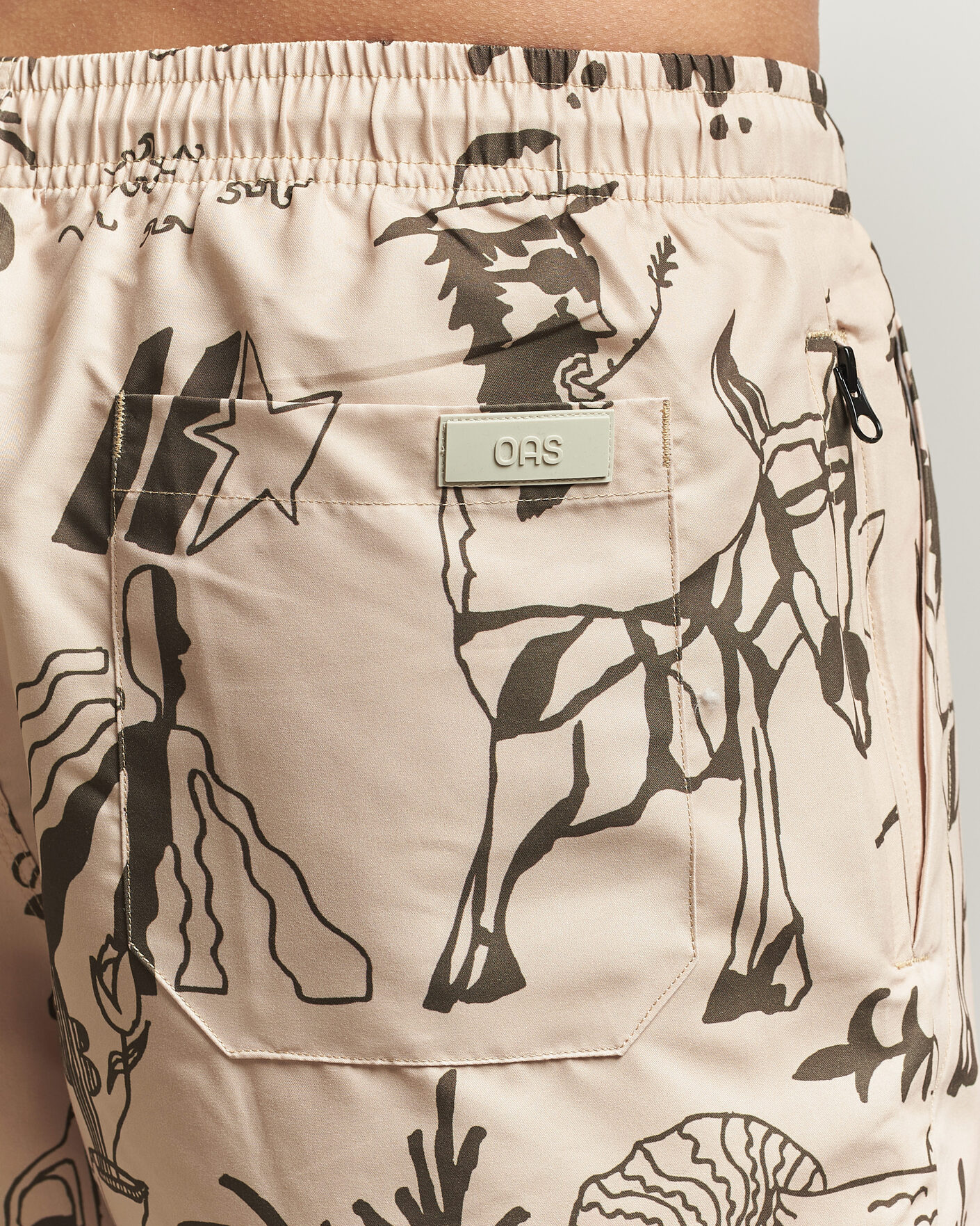 Uomini | Costumi da bagno | OAS | Printed Swimshorts Poplan