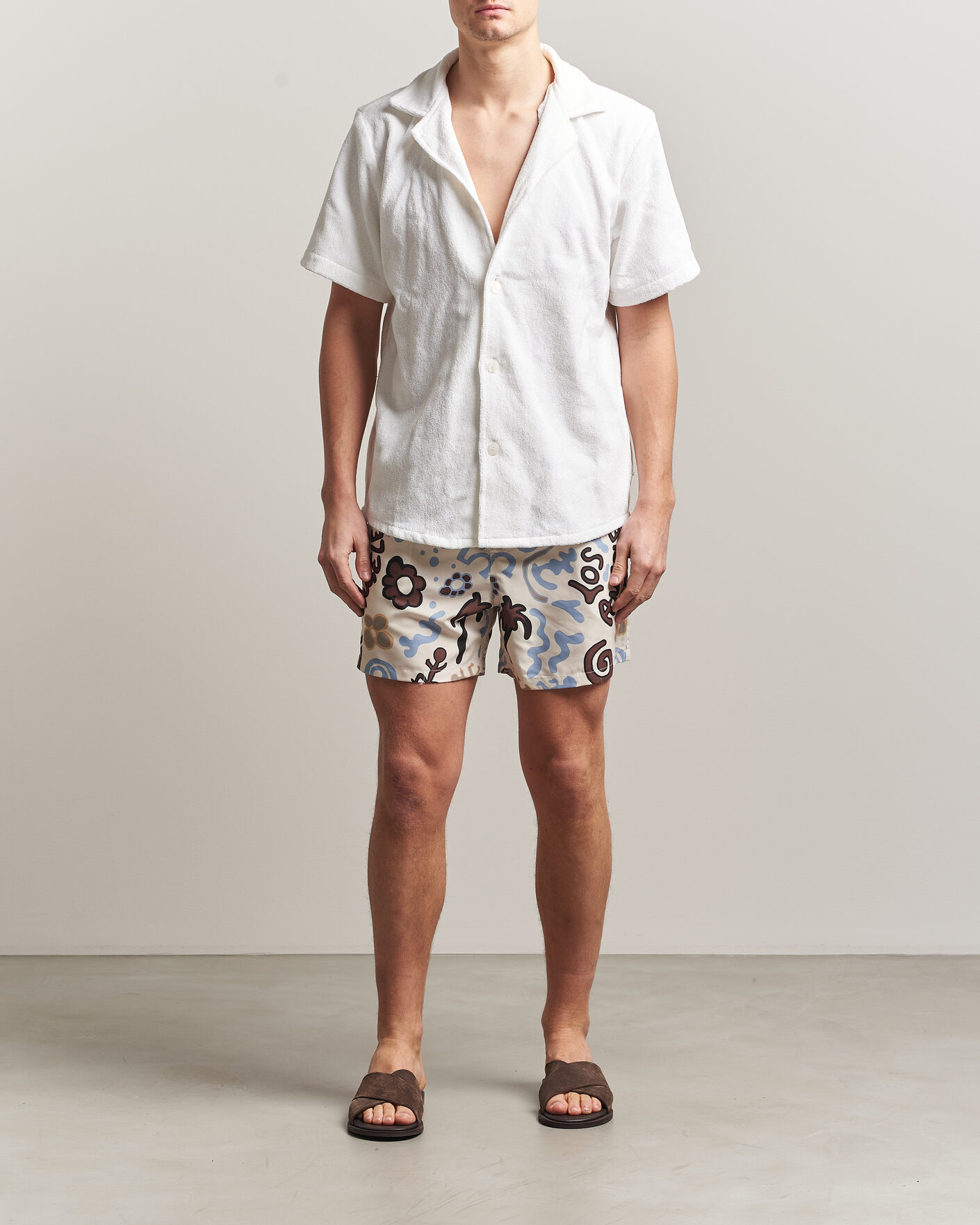 Uomini | Costumi da bagno | OAS | Printed Swimshorts Memento