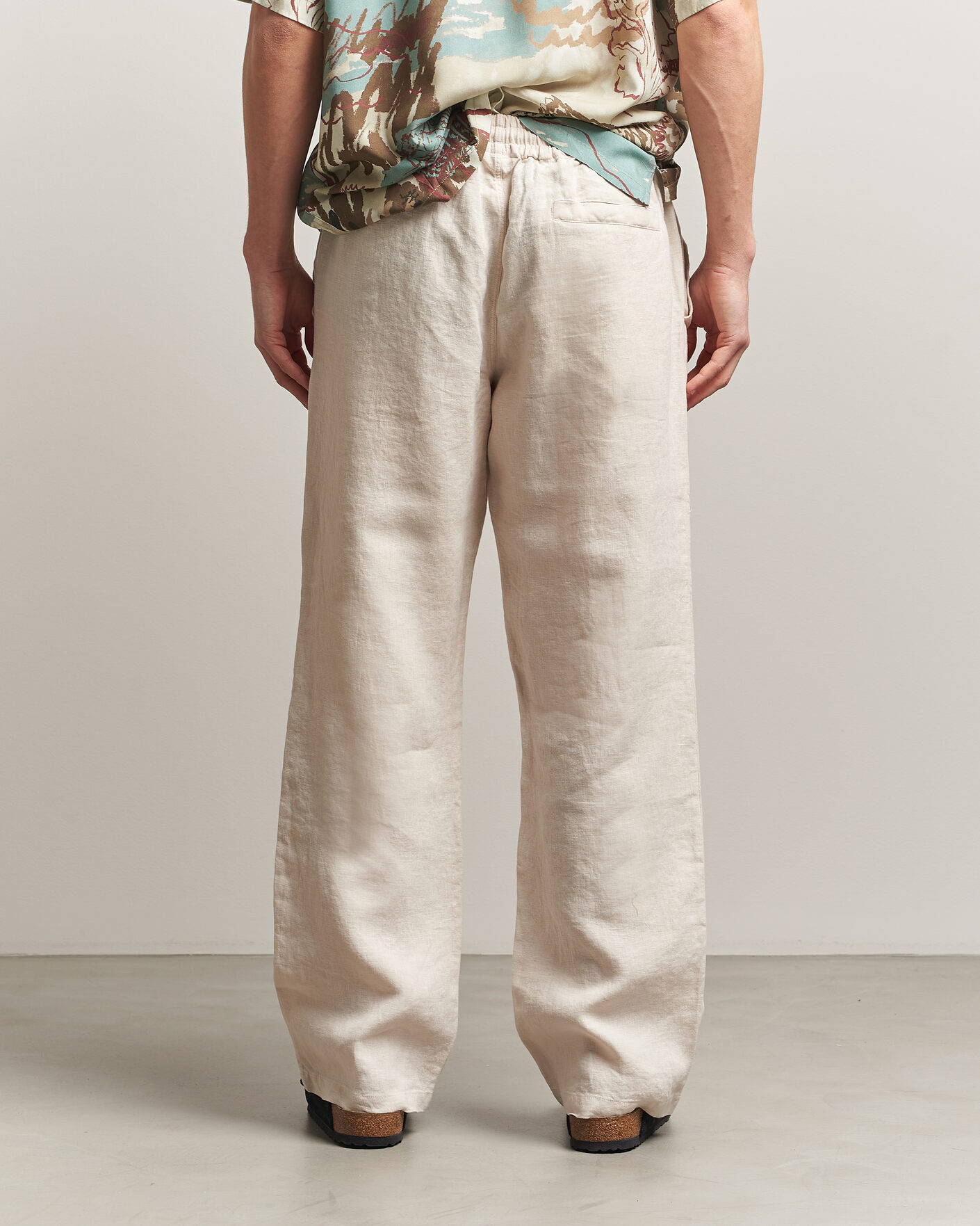 Uomini | Pantaloni | OAS | Nino Linen Pants Beige