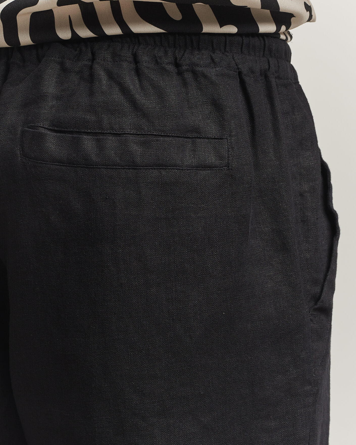 Uomini | Pantaloni | OAS | Nino Linen Pants Black