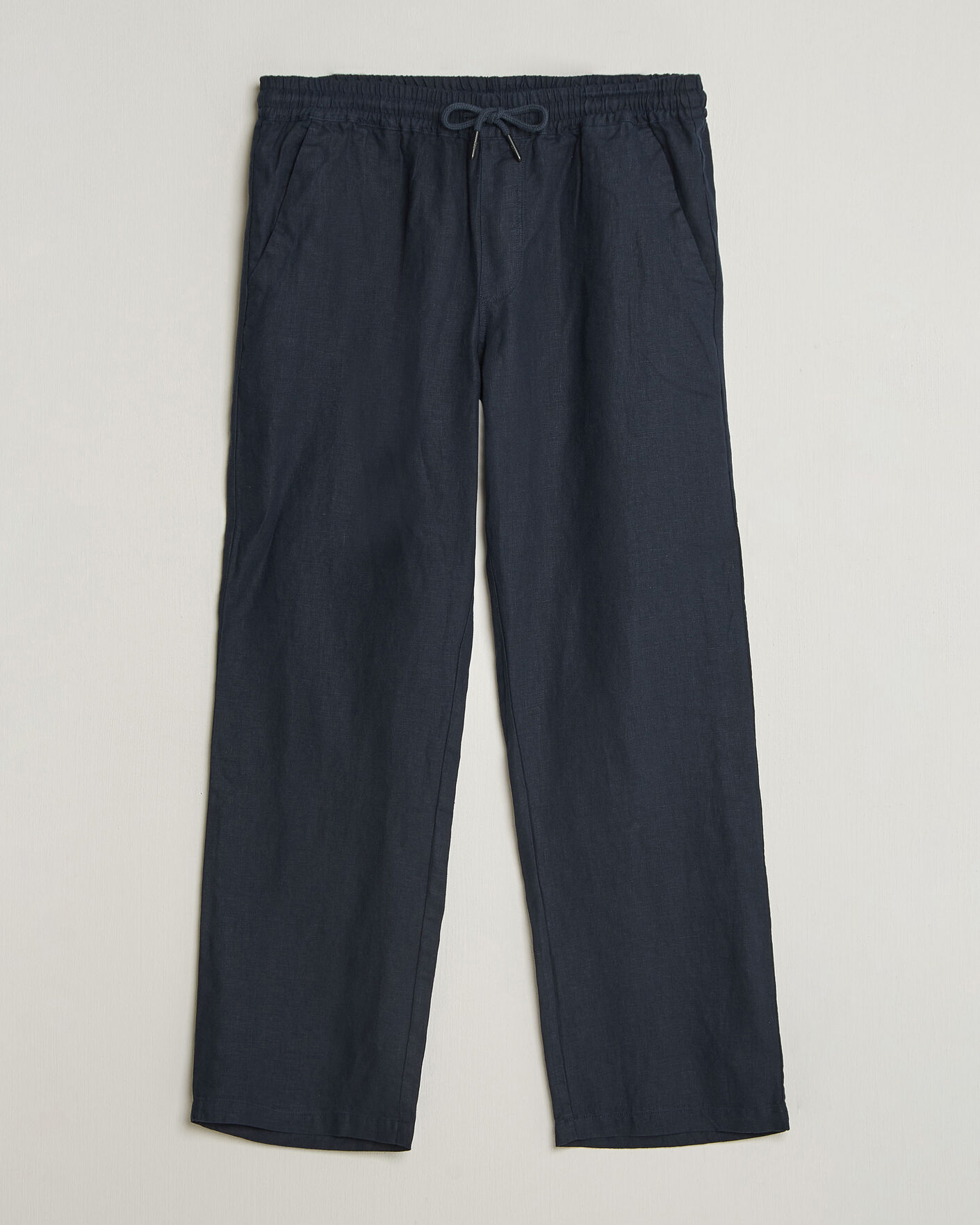 Uomini | Pantaloni | OAS | Nino Linen Pants Navy