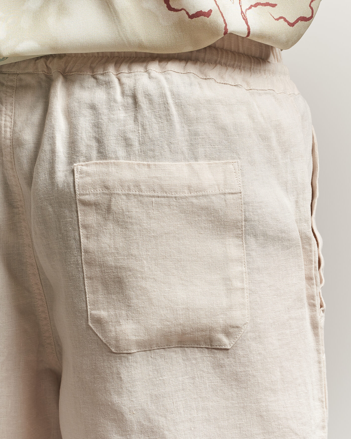 Uomini | Pantaloncini | OAS | Porto Linen Shorts Beige