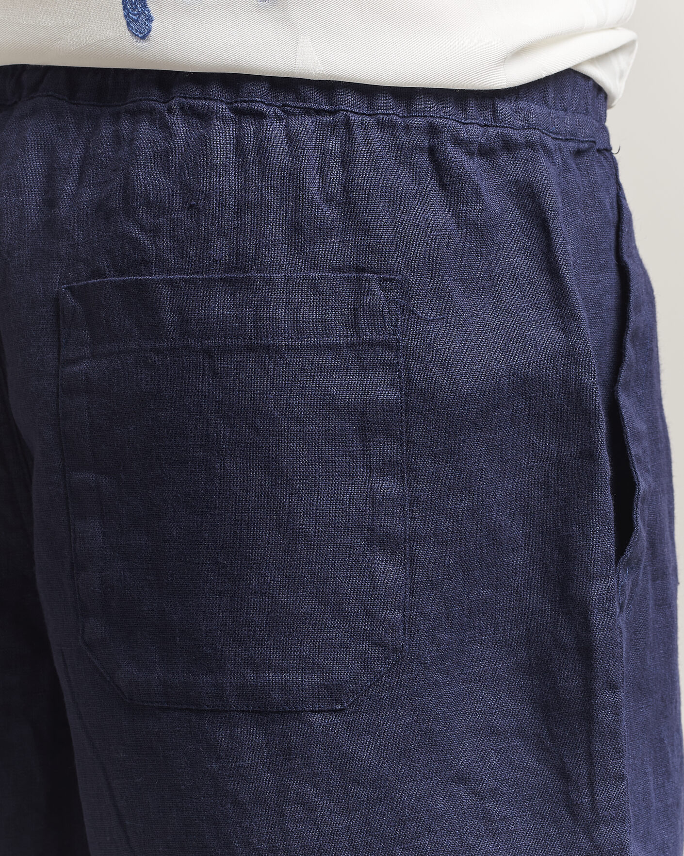 Uomini | Pantaloncini | OAS | Porto Linen Shorts Navy