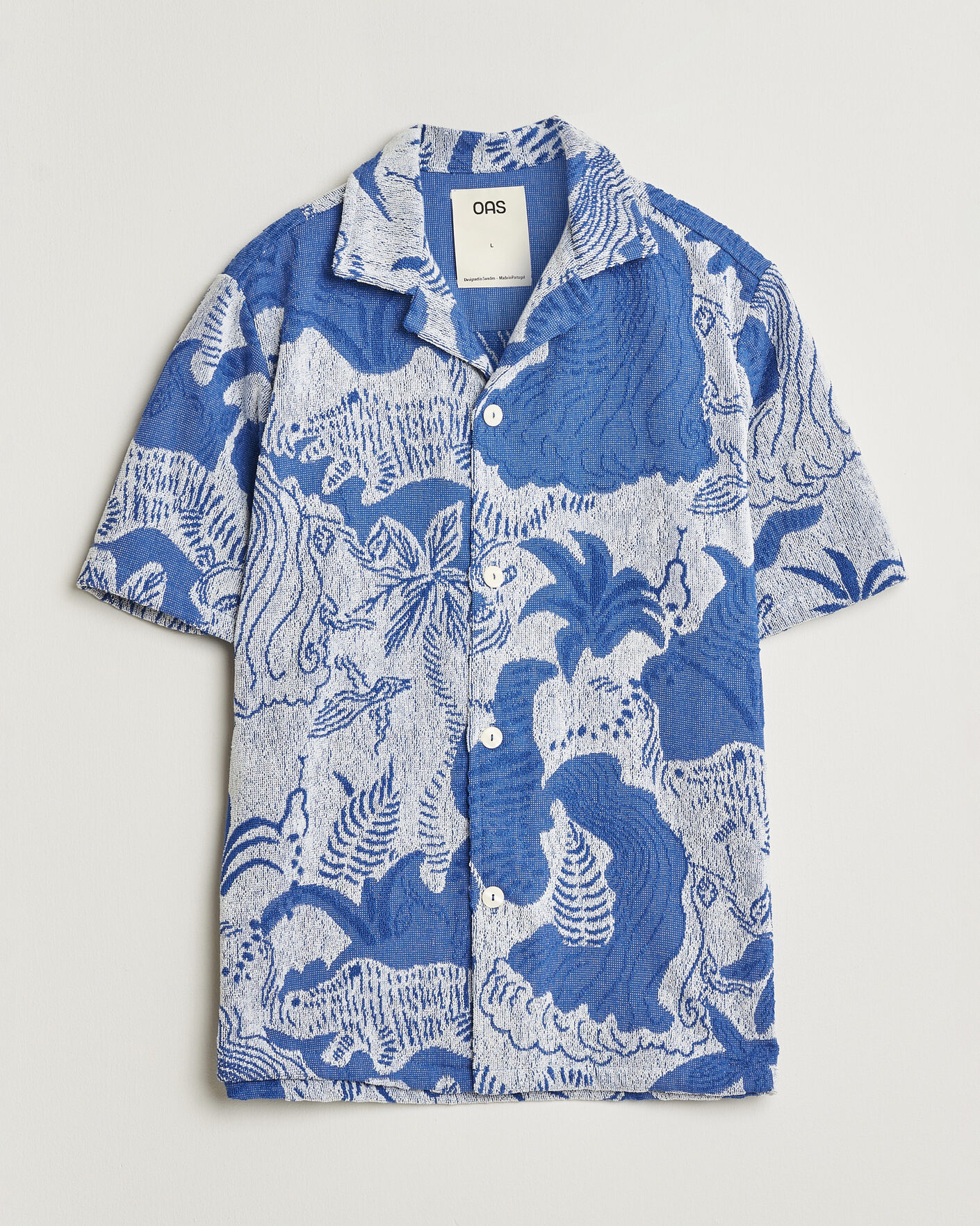 Uomini | Camicie | OAS | Cuba Short Sleeve Shirt Mystea