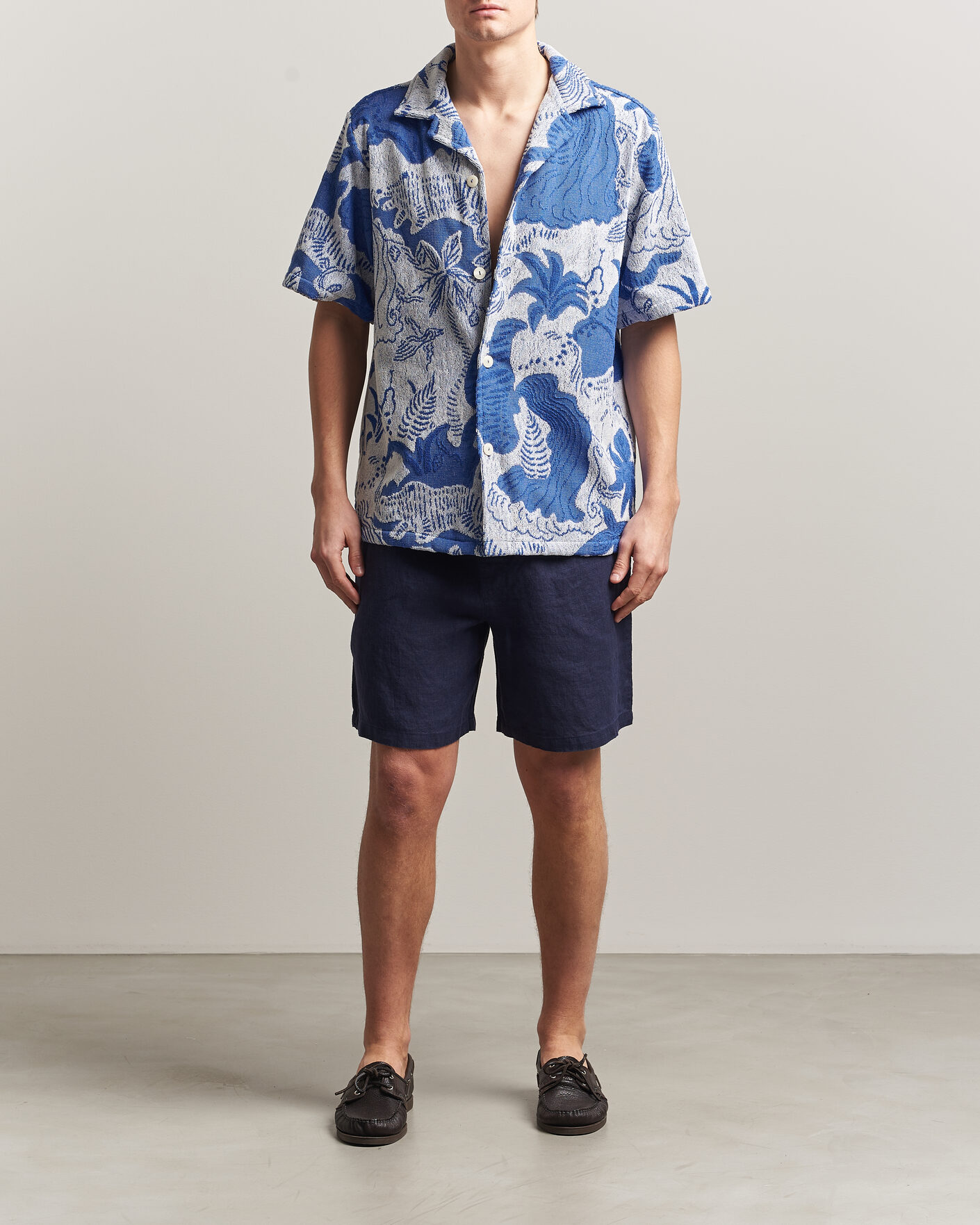 Uomini | Camicie | OAS | Cuba Short Sleeve Shirt Mystea