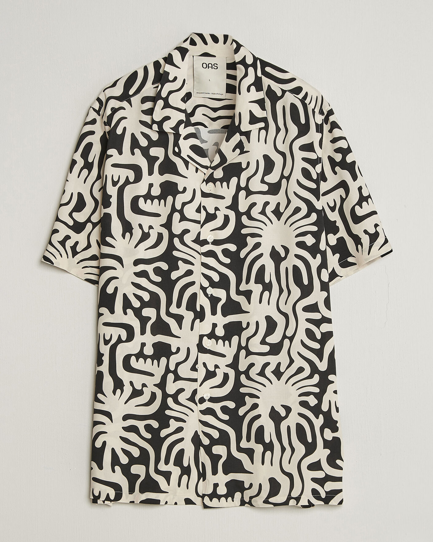 Uomini | Camicie | OAS | Rocco Viscose Short Sleeve Shirt Loefy