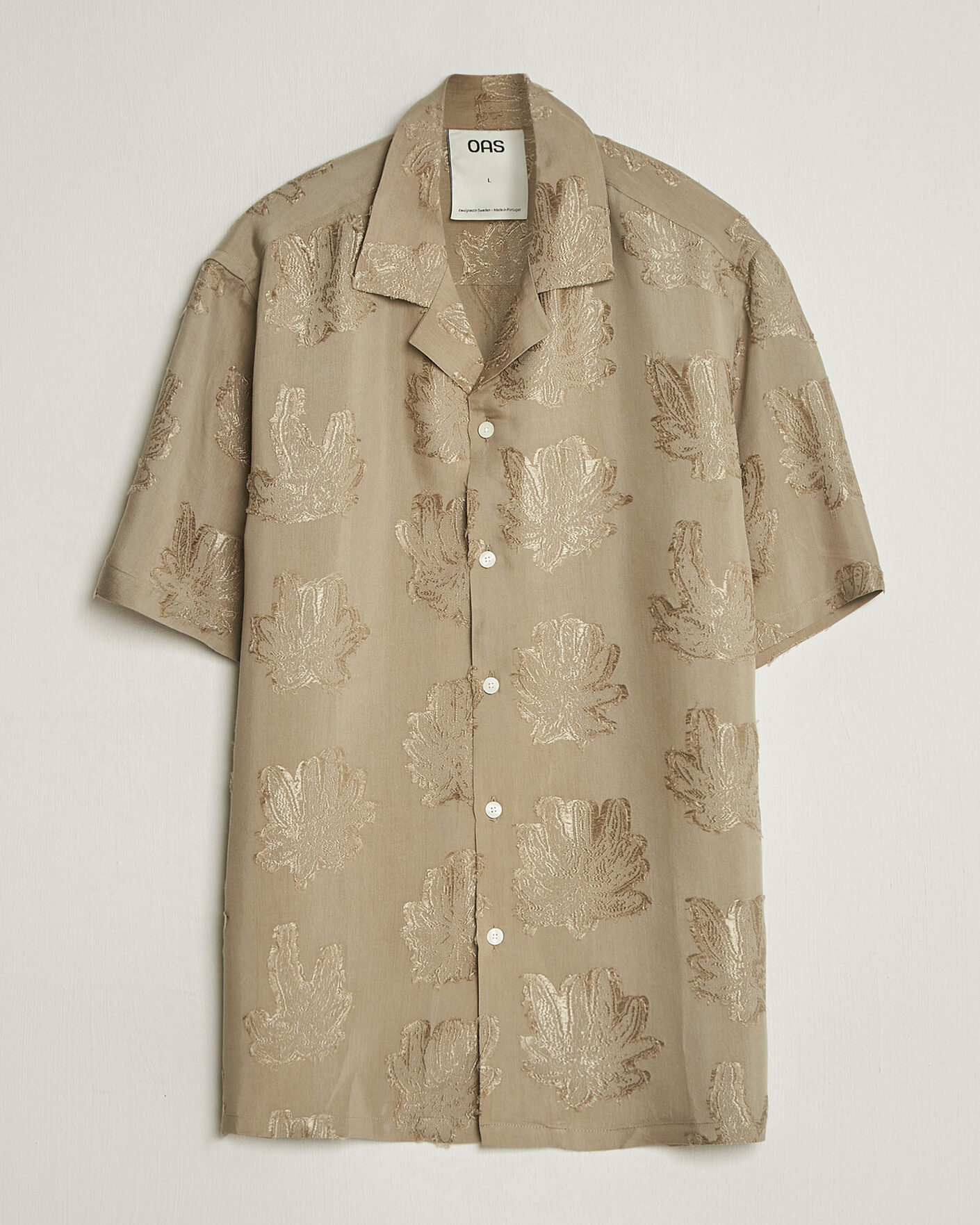 Uomini | Camicie | OAS | Rocco Lyocell Short Sleeve Shirt Palmoza