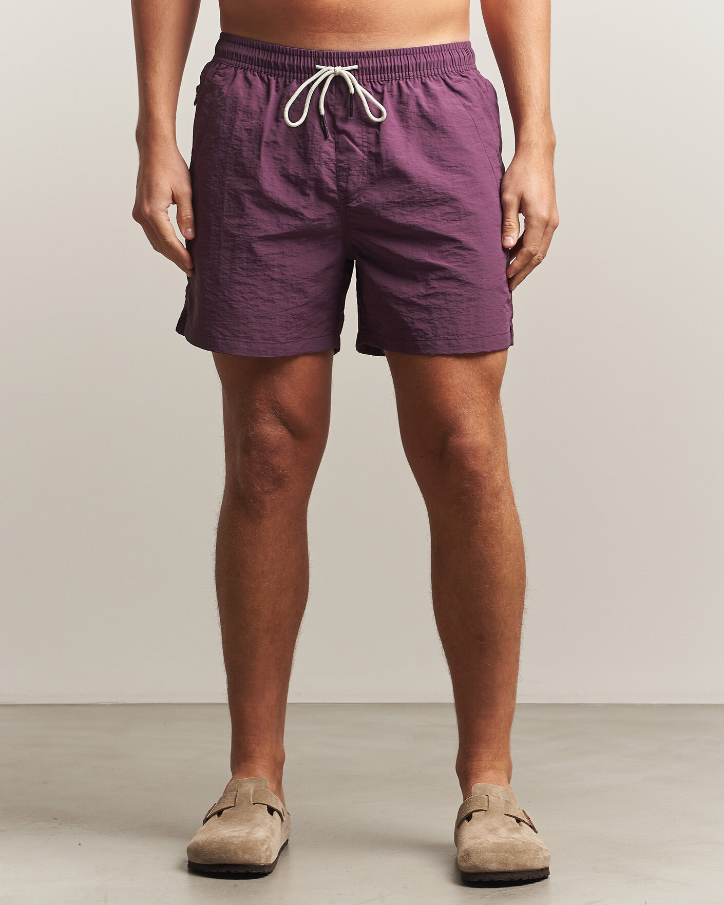 Uomini | Costumi da bagno | OAS | Plain Swimshorts Plum