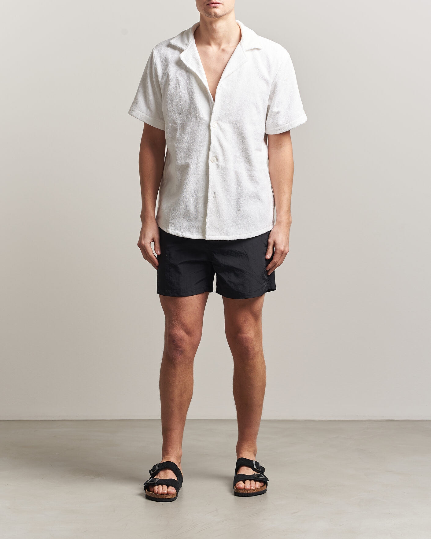 Uomini | Costumi da bagno | OAS | Plain Swimshorts Black