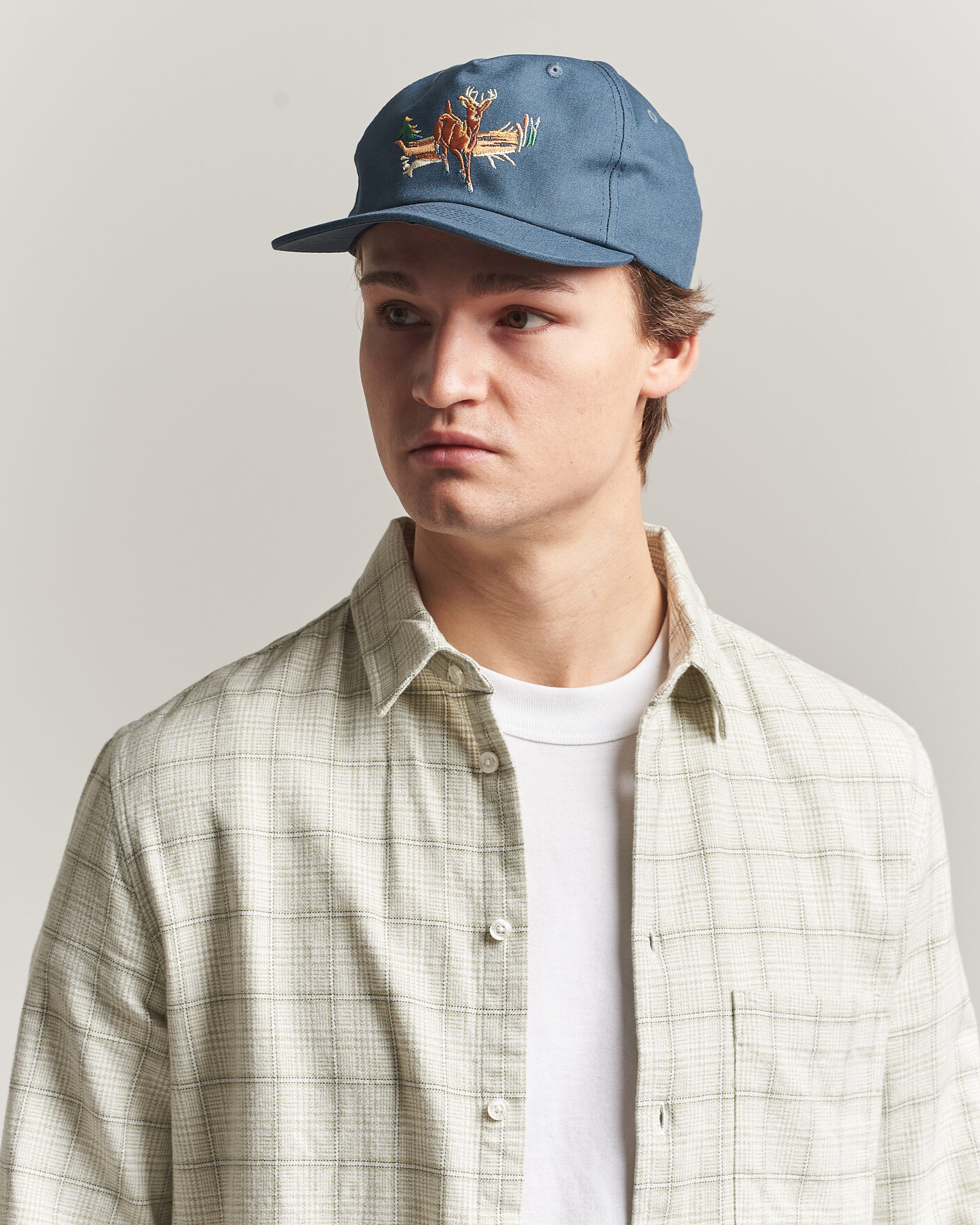 Uomini | Cappelli & Berretti | Filson | Deer Trucker Cap Dusty Blue