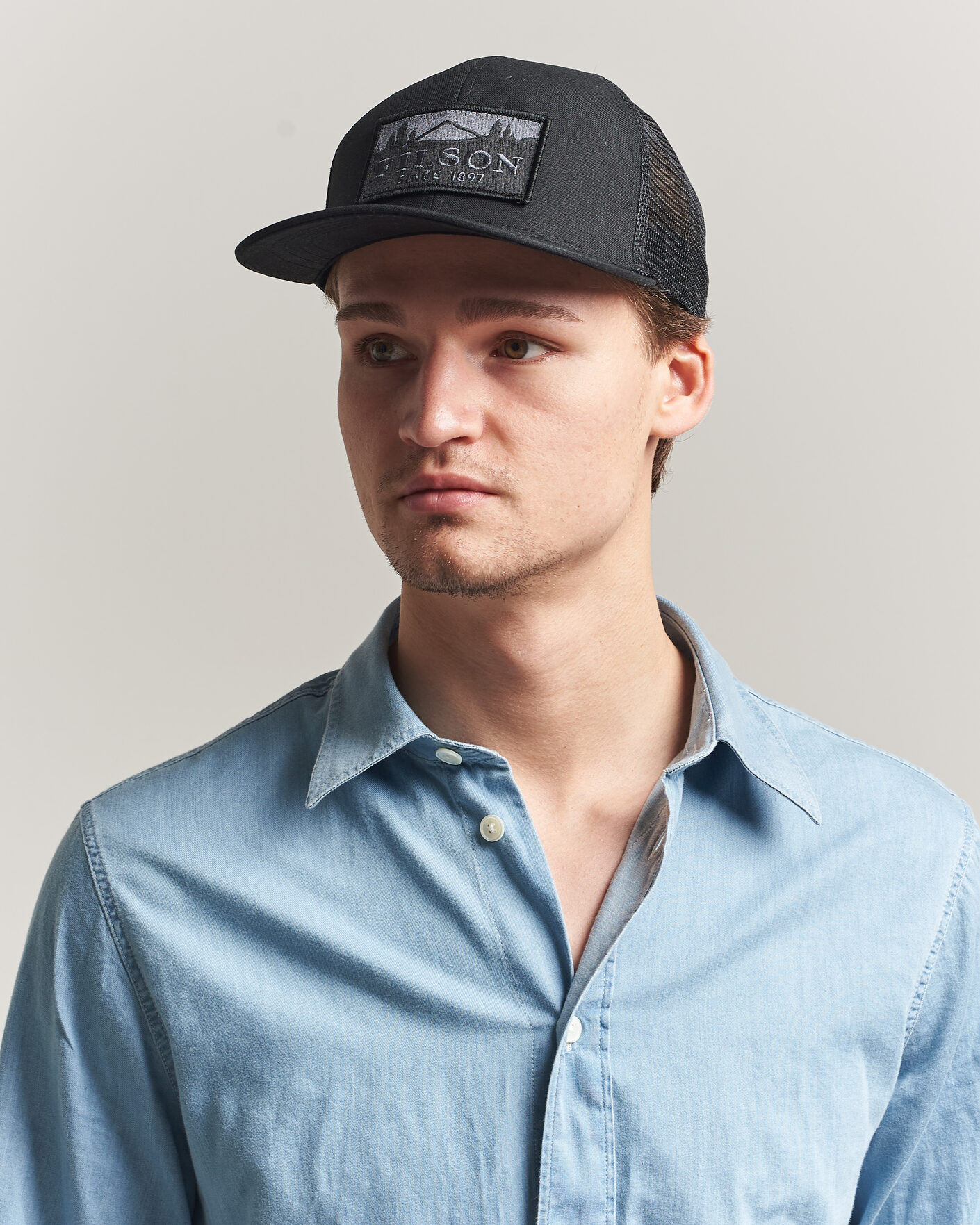 Uomini | Cappelli & Berretti | Filson | Scenic Waxed Logger Mesh Cap Black