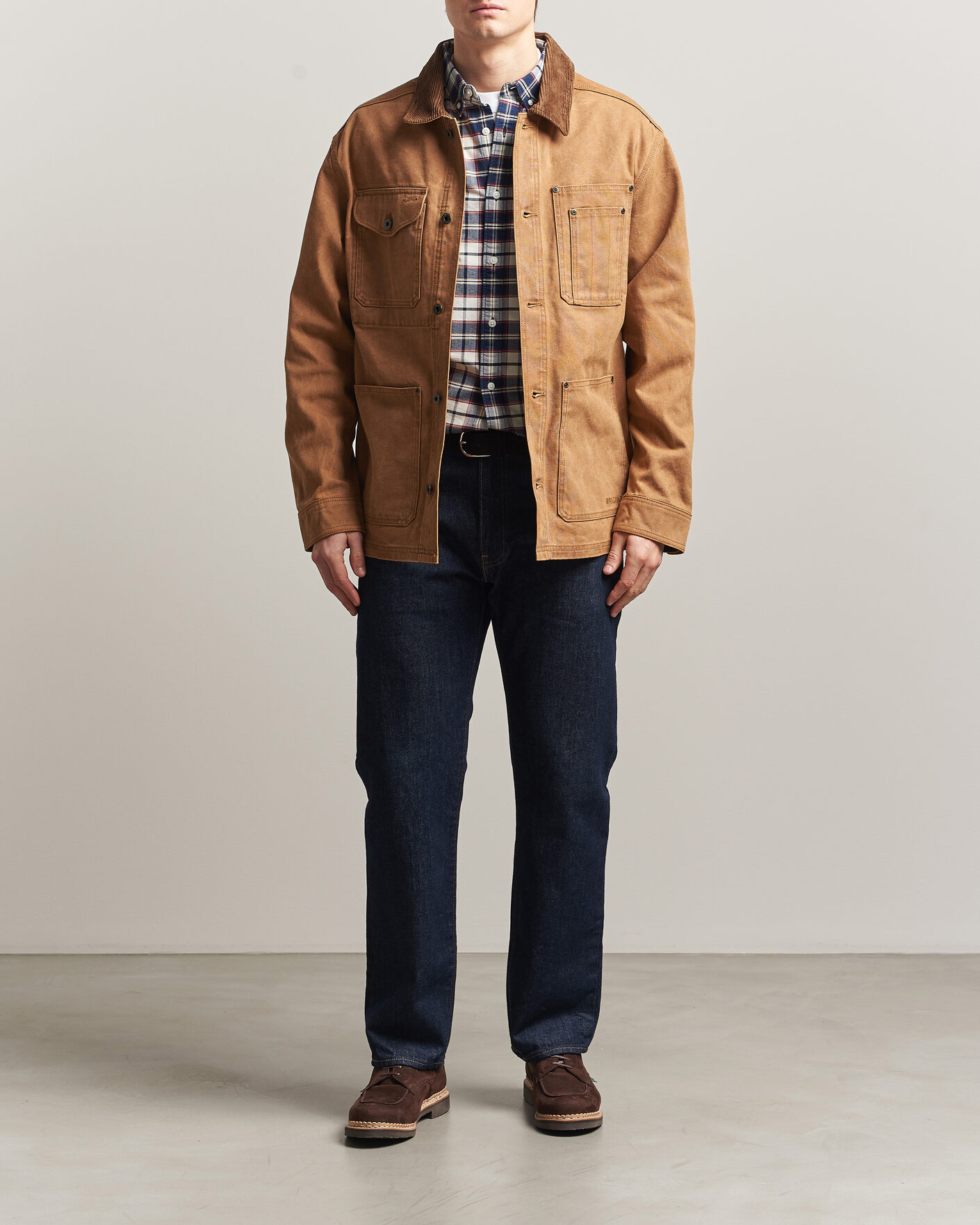 Uomini | Giacche | Filson | Rustic Canvas Barn Coat Whiskey
