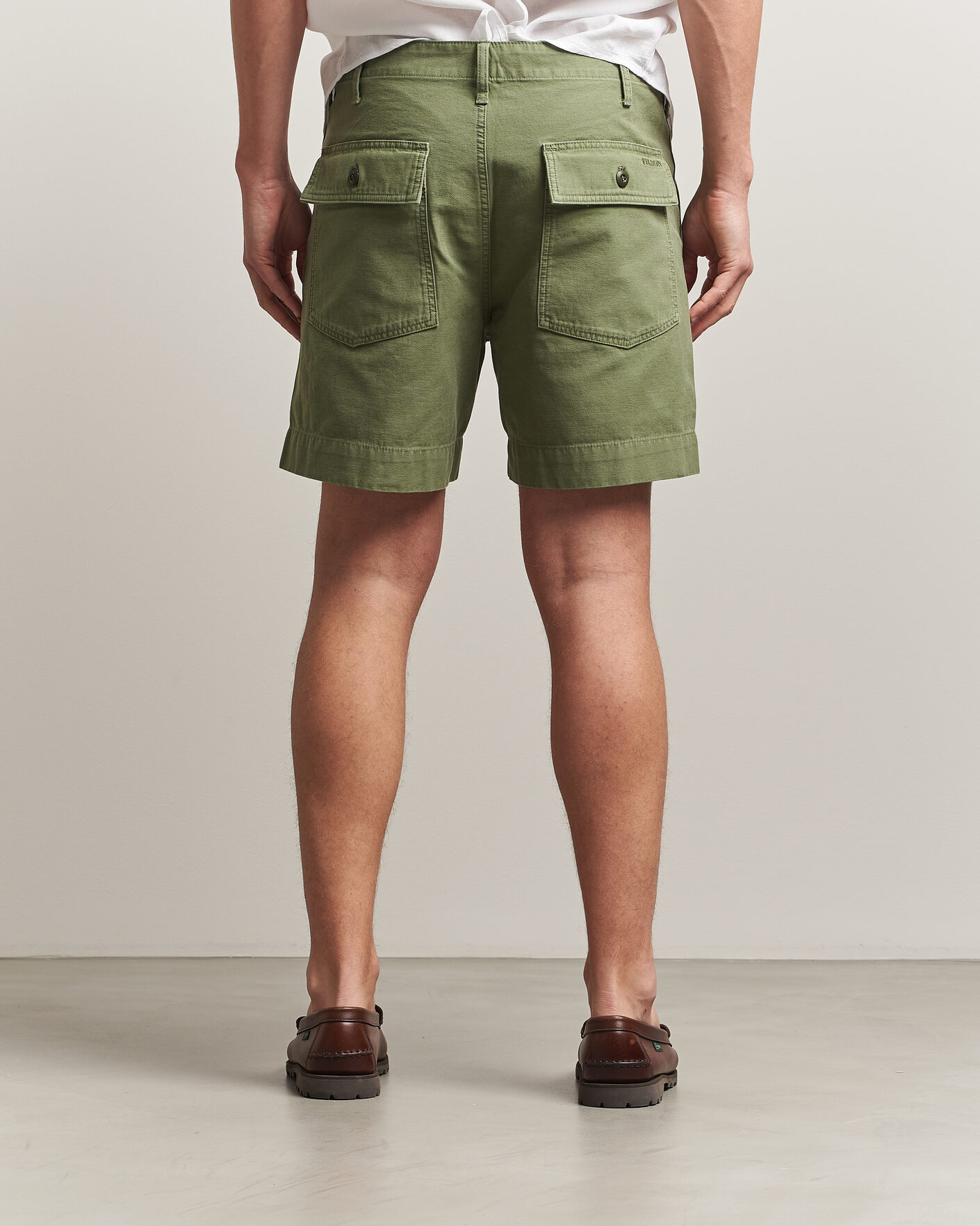 Uomini | Pantaloncini | Filson | Field Cargo Shorts Washed Fatigue Green