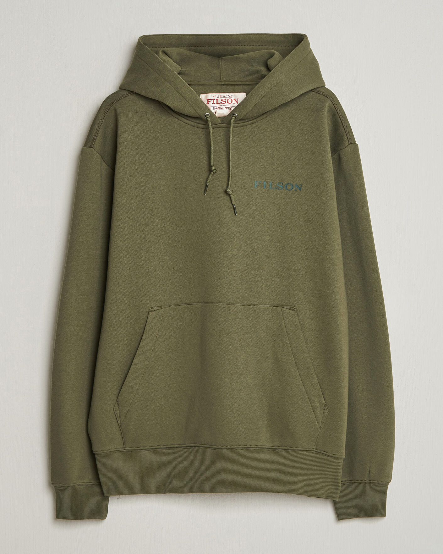 Uomini | Maglieria | Filson | Scenic Graphic Hoodie Surplus Green