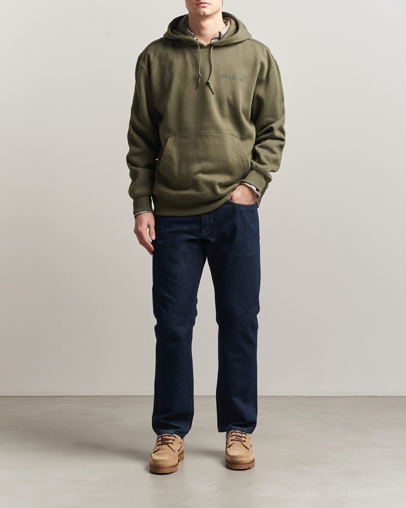 Uomini | Maglieria | Filson | Scenic Graphic Hoodie Surplus Green