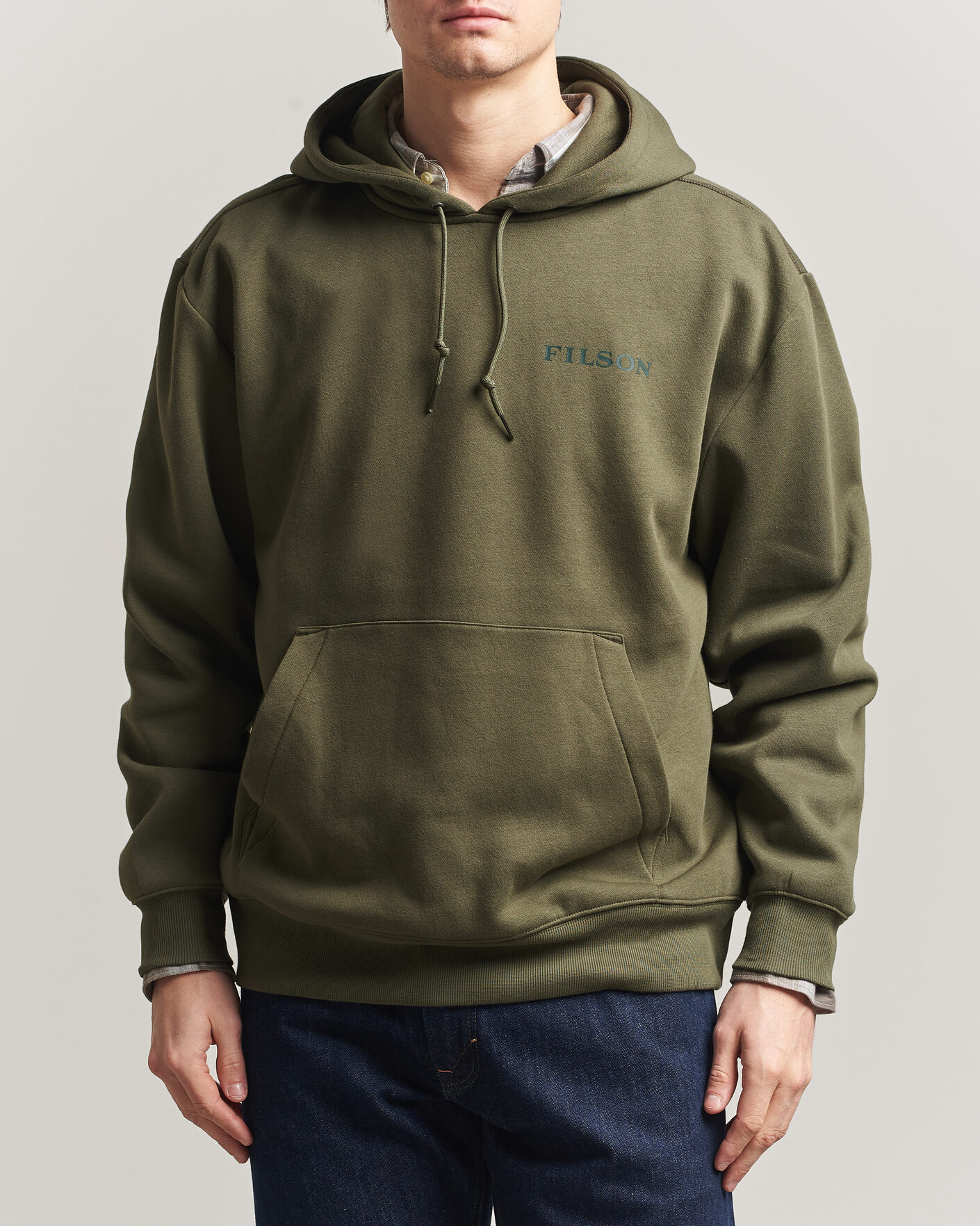Uomini | Maglieria | Filson | Scenic Graphic Hoodie Surplus Green