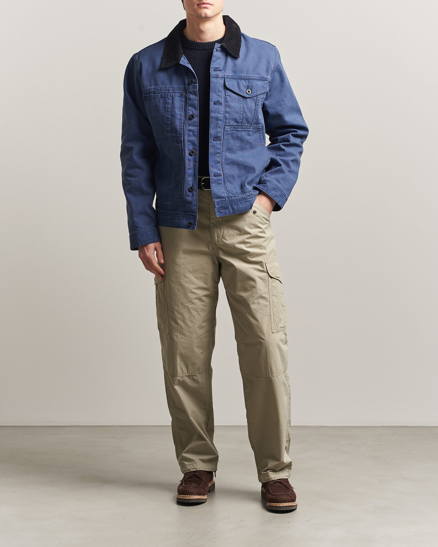 Uomini | Pantaloni | Filson | Tropical Poplin Cargo Pants Dried Sage