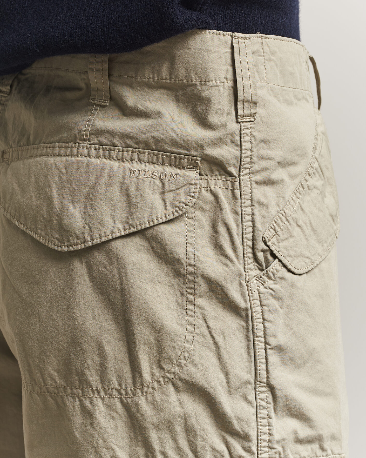 Uomini | Pantaloni | Filson | Tropical Poplin Cargo Pants Dried Sage