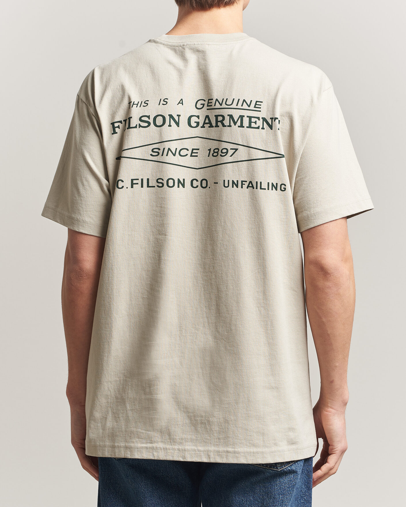 Uomini | T-shirt | Filson | Diamond Graphic T-Shirt Sky Grey
