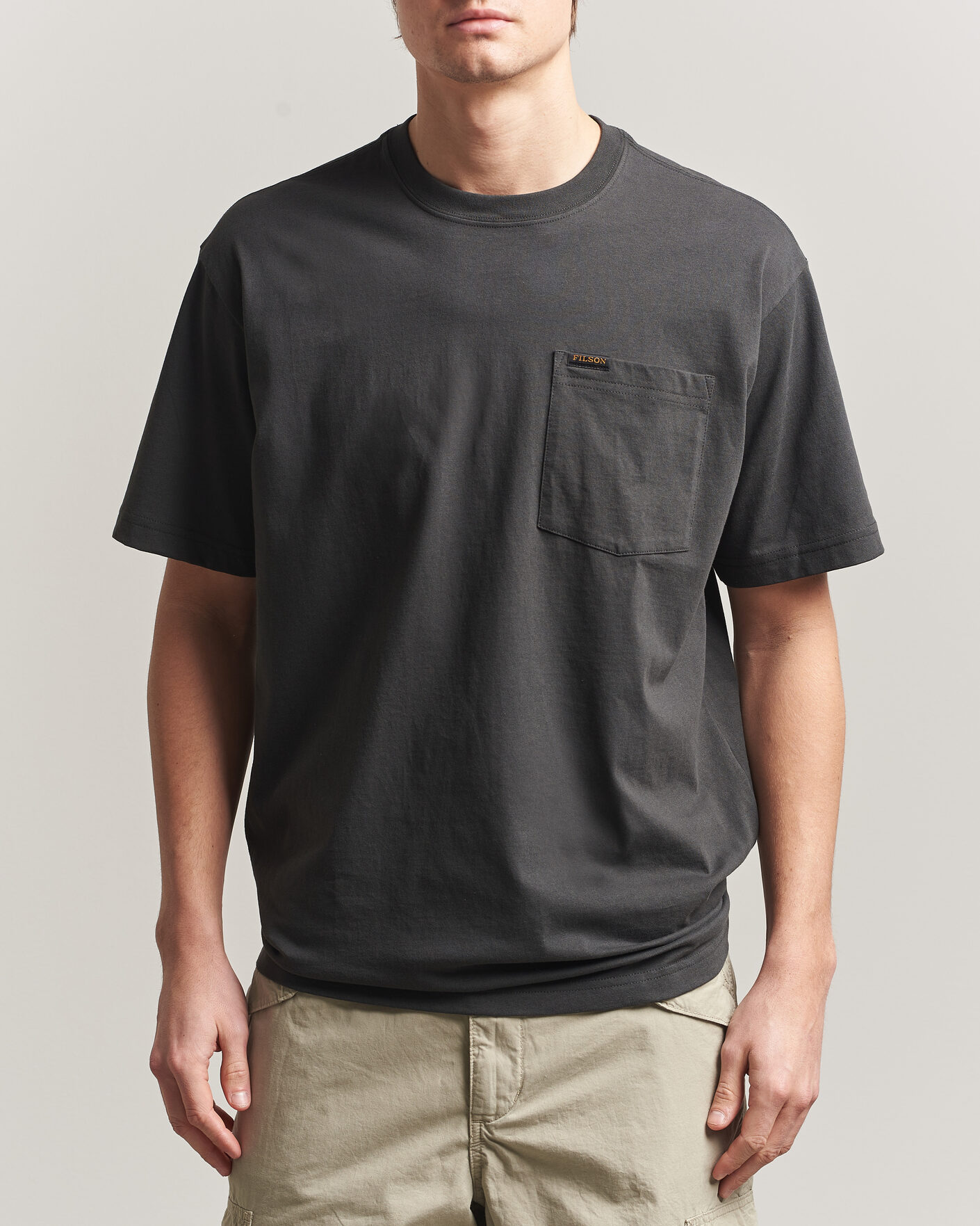 Uomini | T-shirt | Filson | Pocket T-Shirt Faded Black