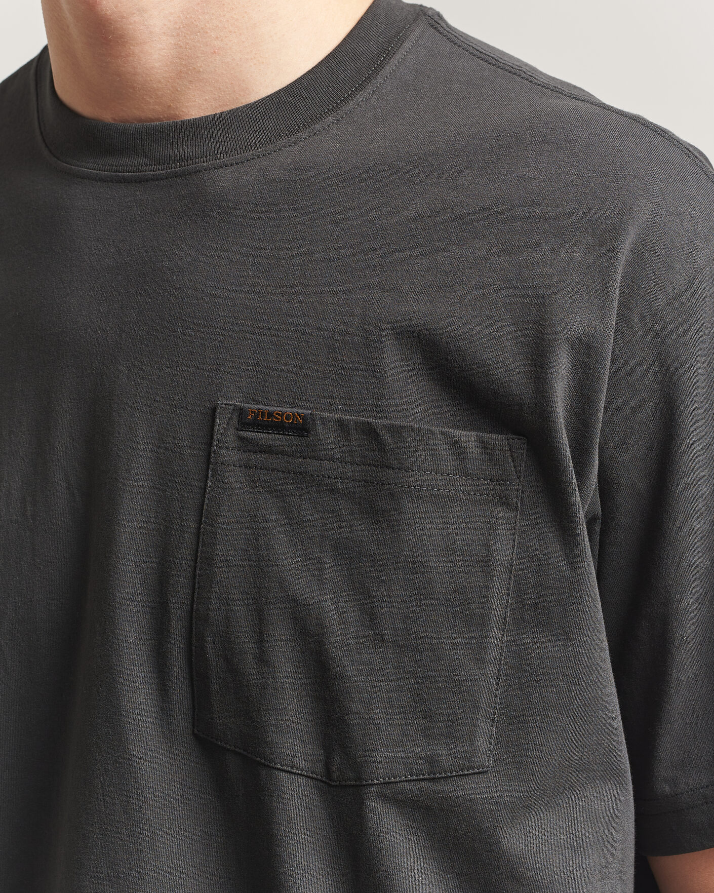 Uomini | T-shirt | Filson | Pocket T-Shirt Faded Black
