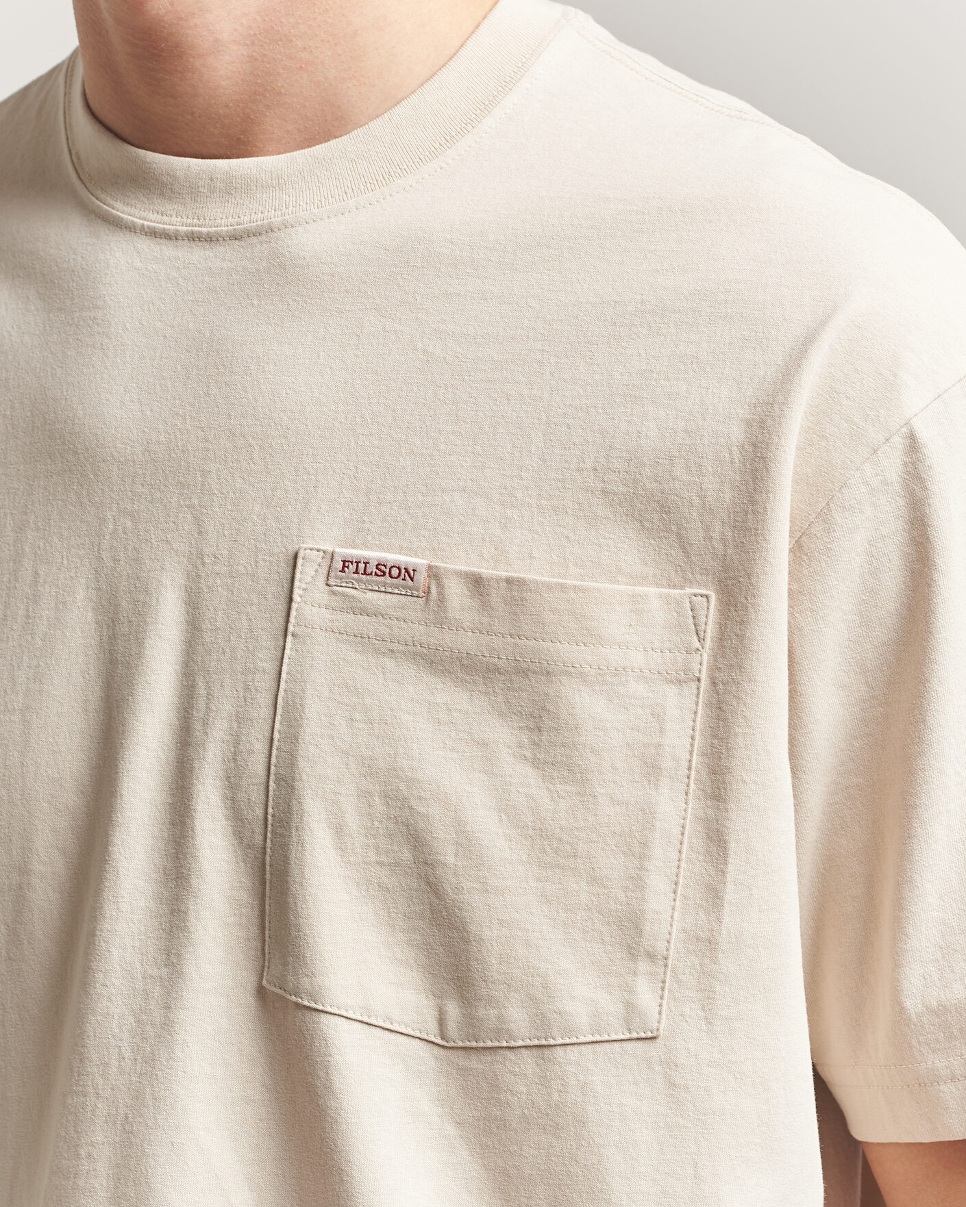 Uomini | T-shirt | Filson | Pocket T-Shirt Natural
