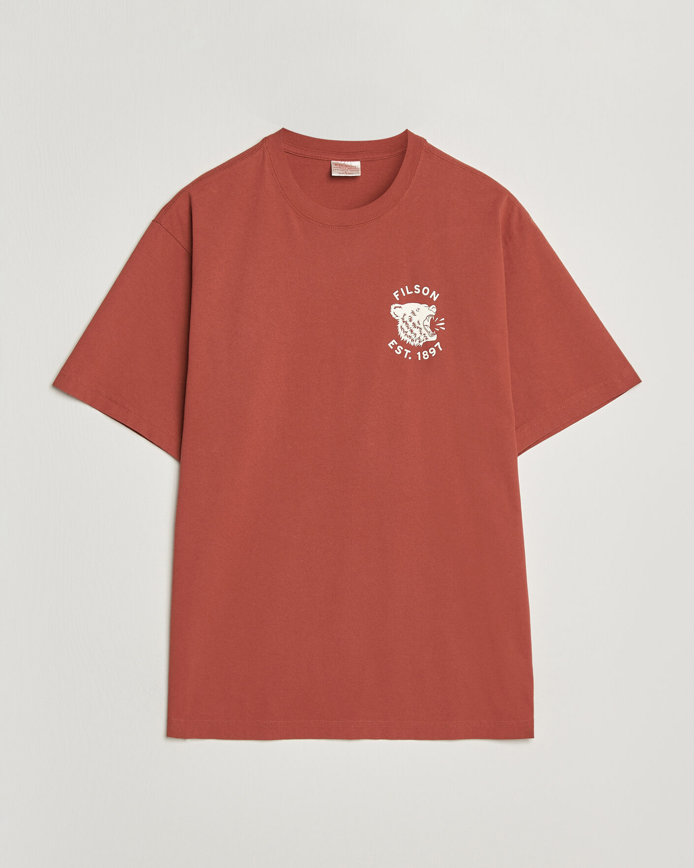 Uomini | T-shirt | Filson | Bear Graphic T-Shirt Chili Oil