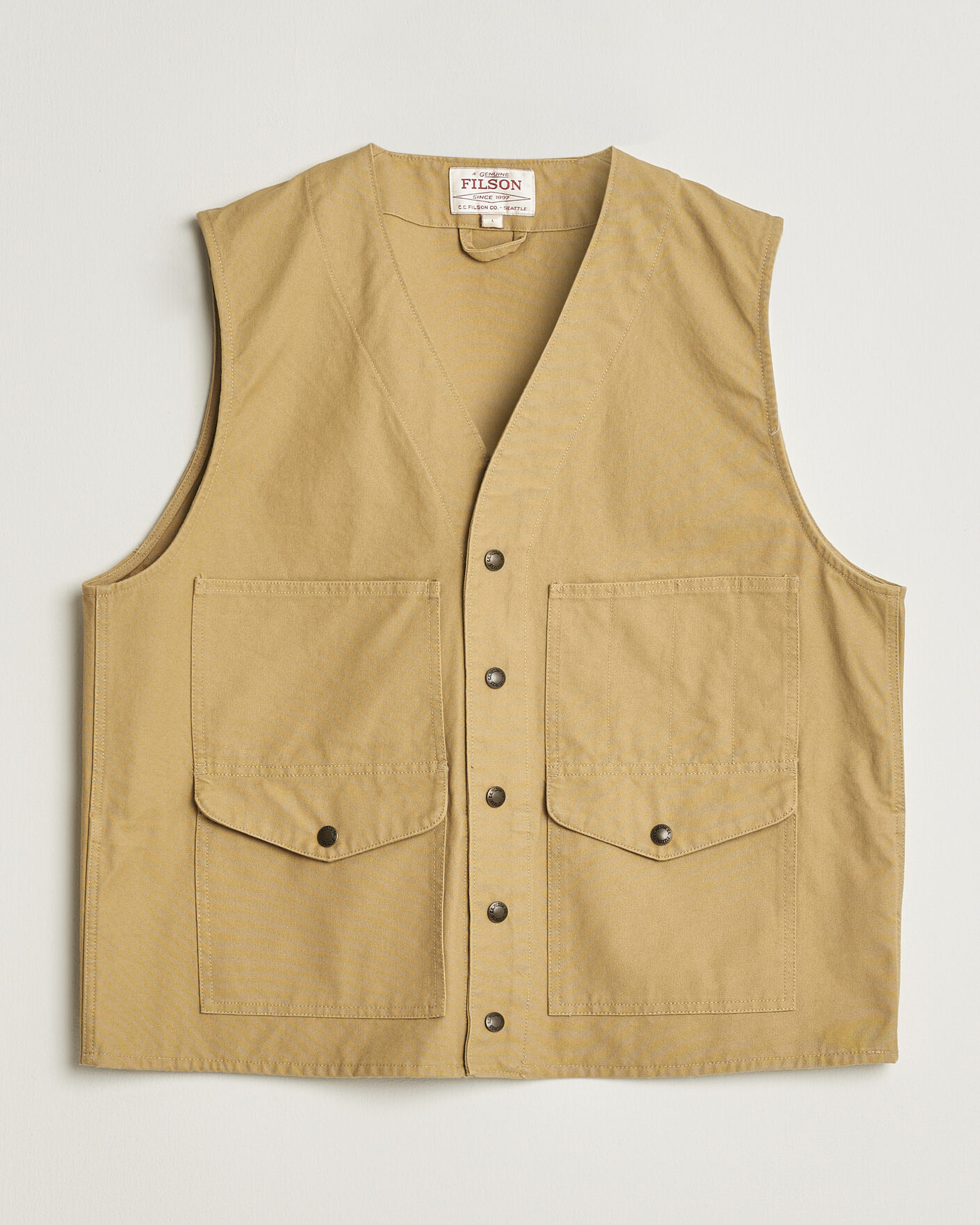 Uomini | Gilet | Filson | Dry Tin Vest Tan