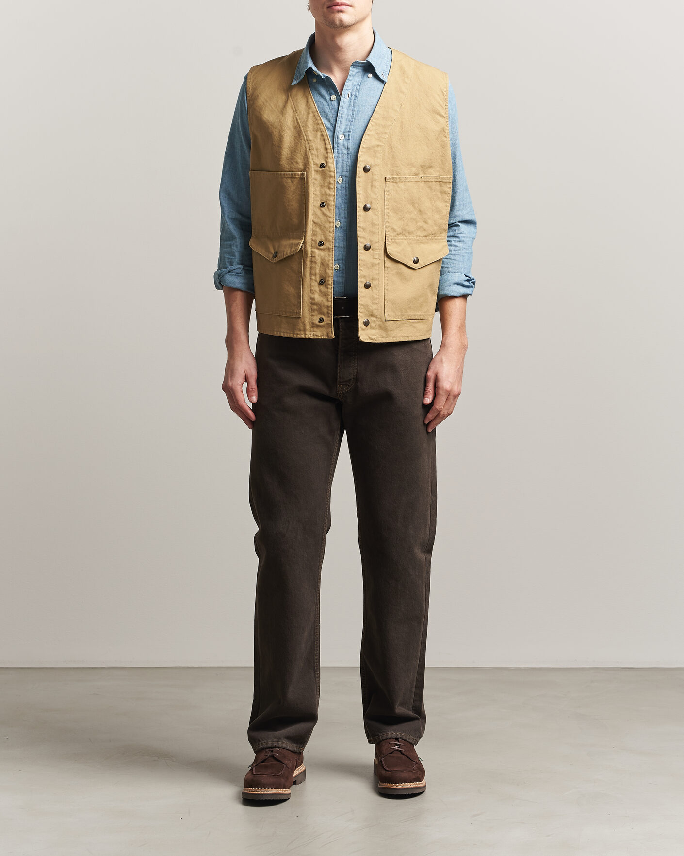 Uomini | Gilet | Filson | Dry Tin Vest Tan