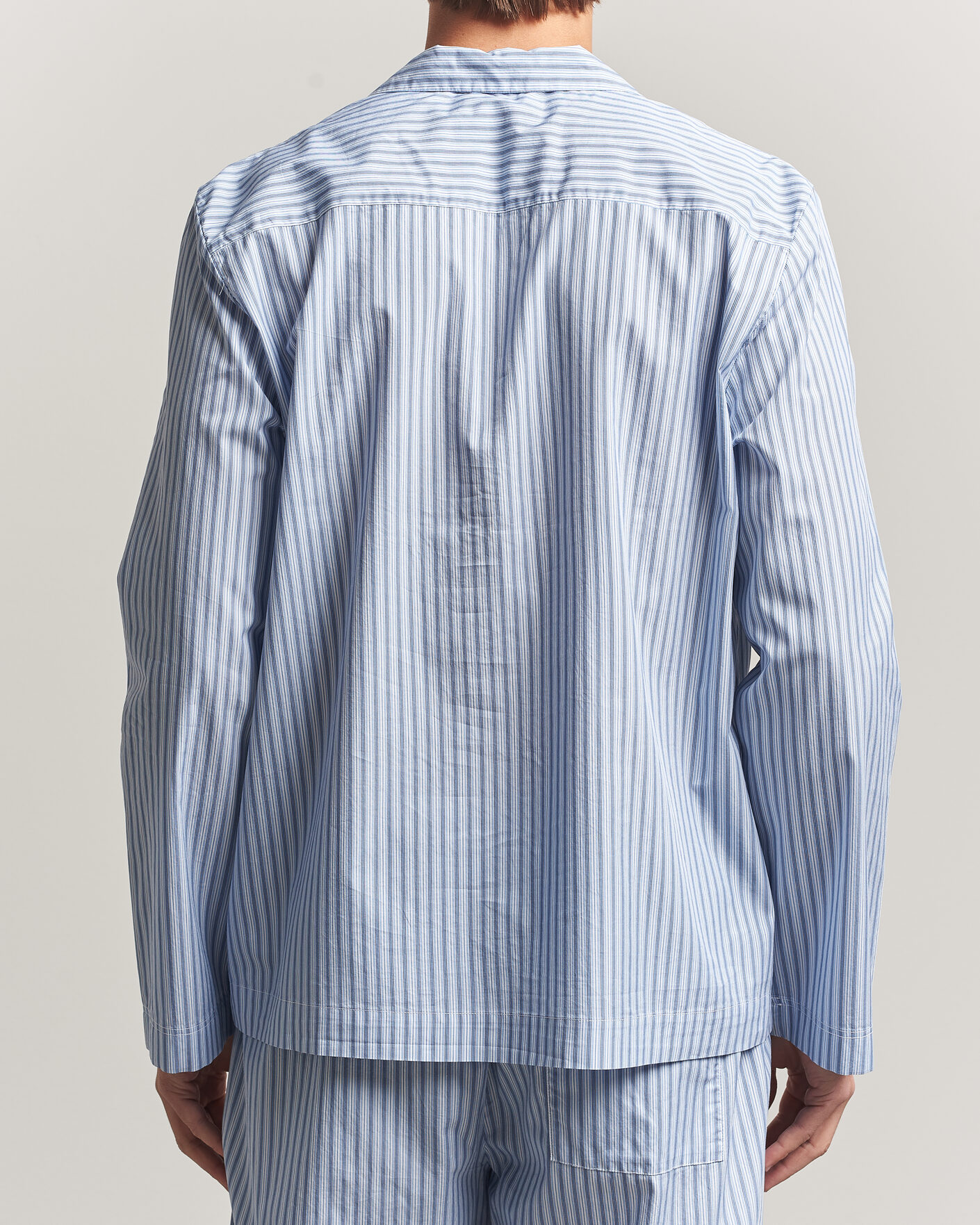 Uomini | Accappatoi & Pigiami | Tekla | Fine Twill Pyjama Shirt Cooper Stripes