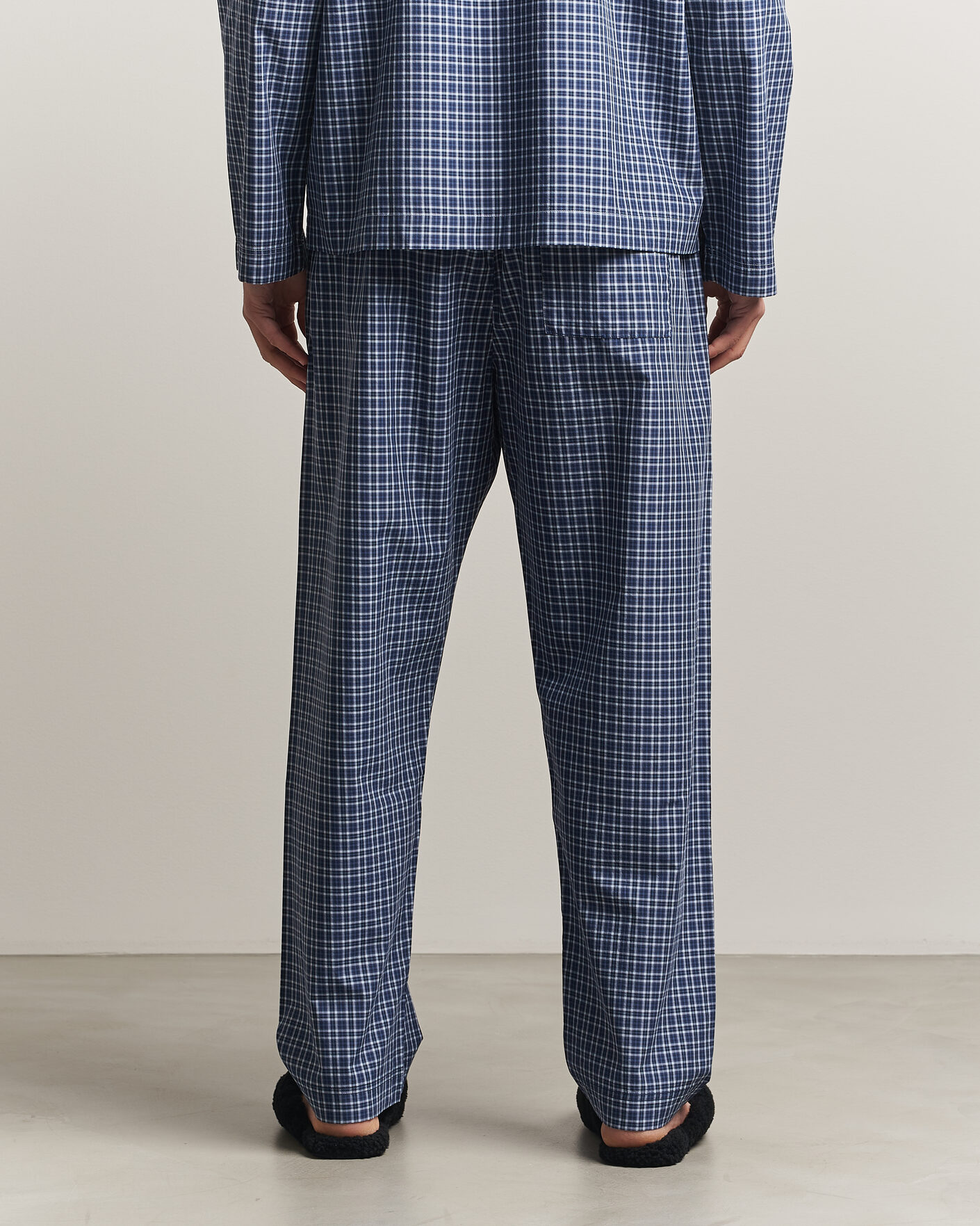 Uomini | Accappatoi & Pigiami | Tekla | Fine Twill Pyjama Shirt Lanegan Checks
