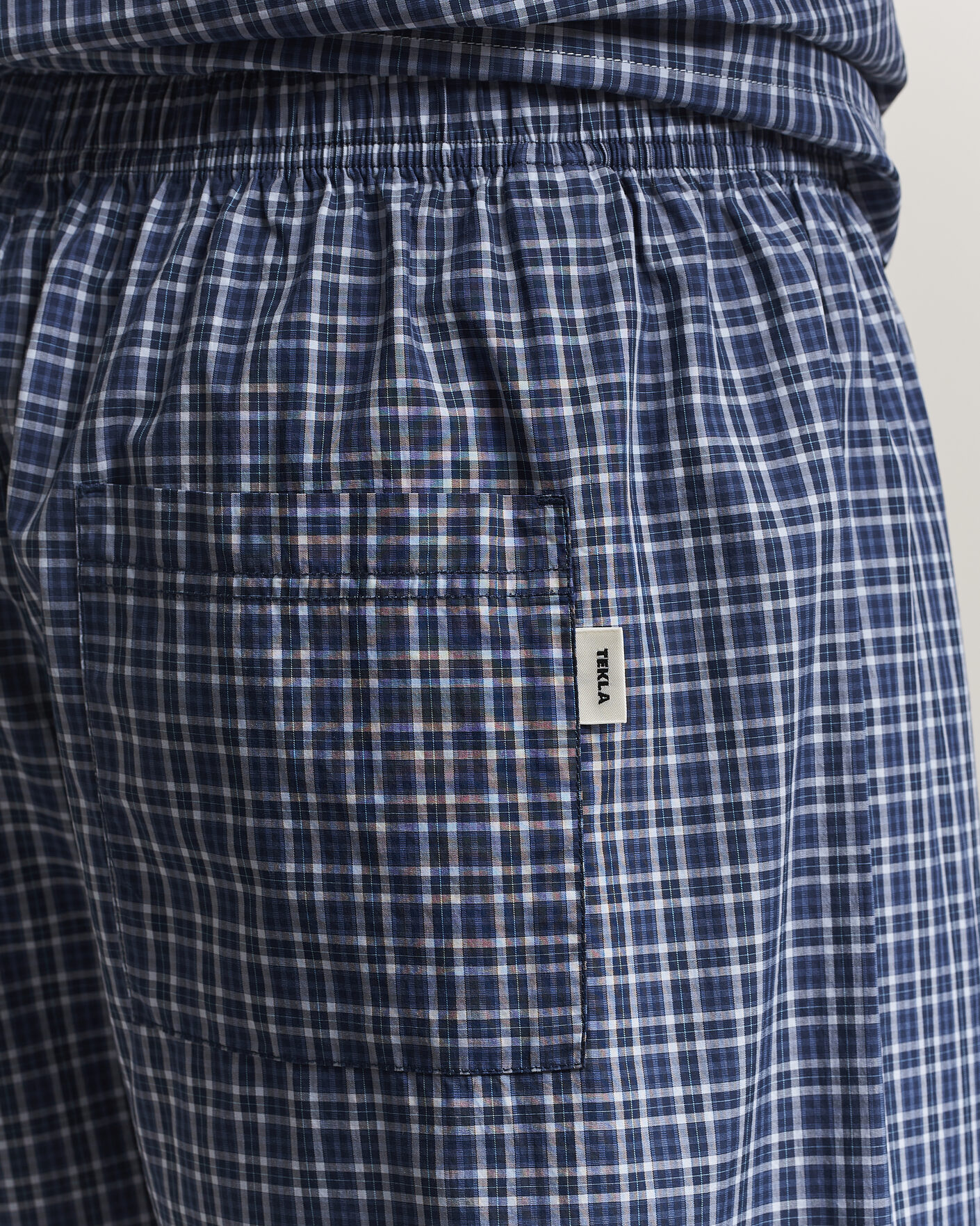 Uomini | Accappatoi & Pigiami | Tekla | Fine Twill Pyjama Shirt Lanegan Checks