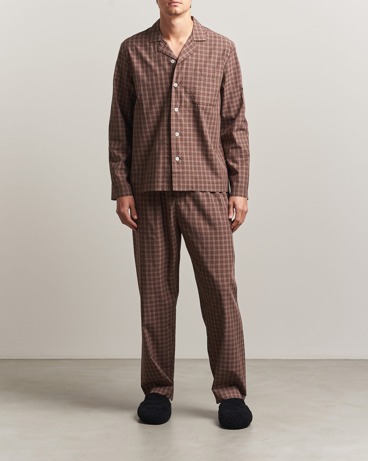 Uomini | Accappatoi & Pigiami | Tekla | Fine Twill Pyjama Pants Serra Checks