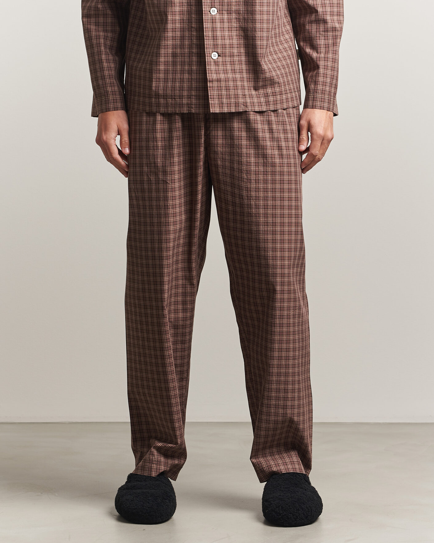 Uomini | Accappatoi & Pigiami | Tekla | Fine Twill Pyjama Pants Serra Checks