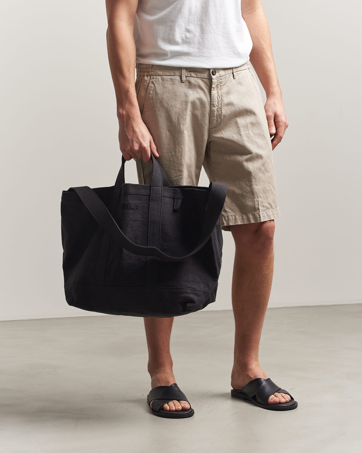Uomini | Borse | Tekla | Beach Bag Black Sand