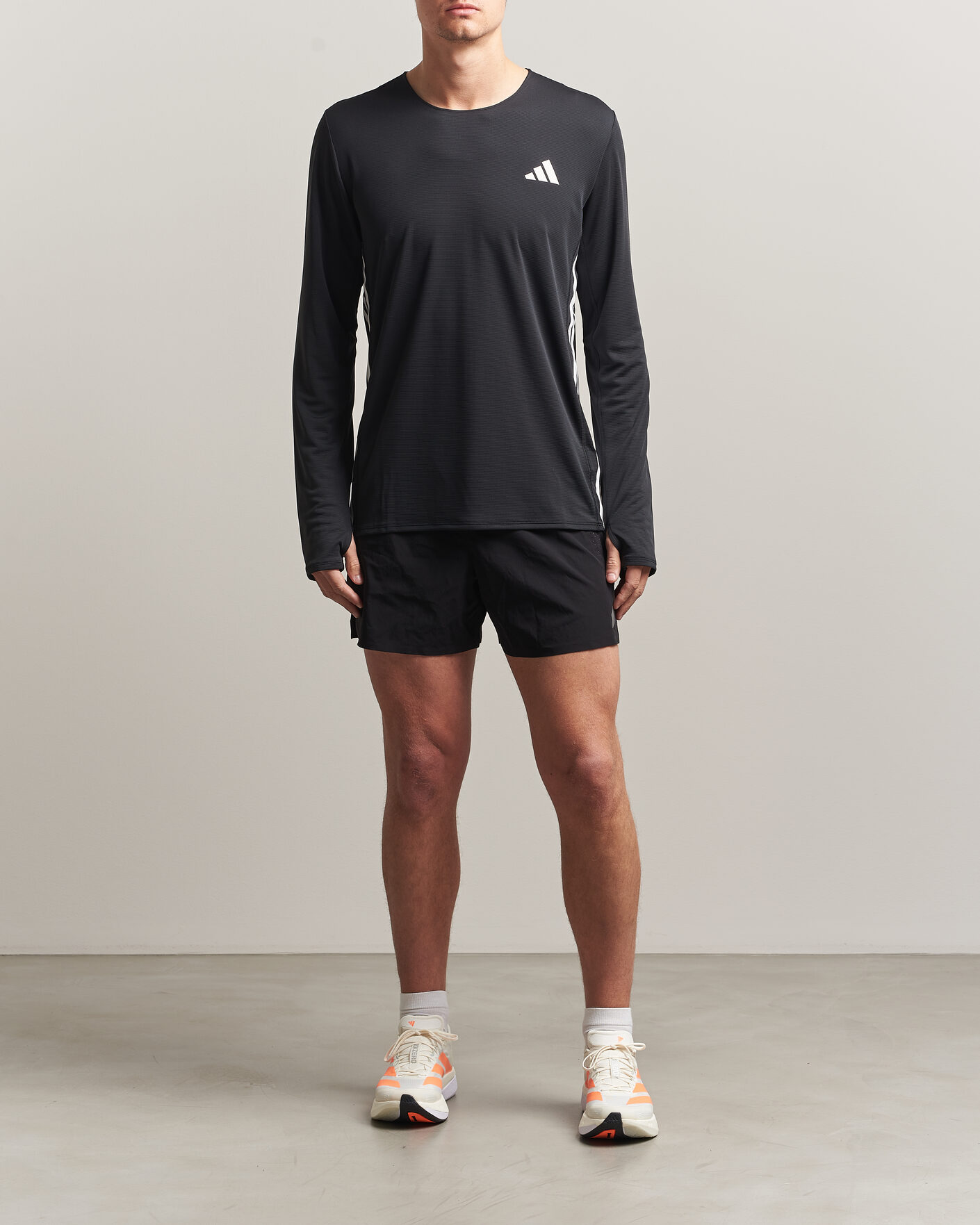 Uomini | T-shirt | adidas Performance | ADIZERO Running Long Sleeve T-Shirt Black